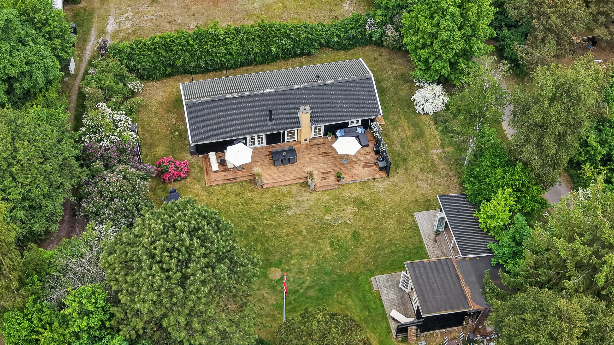 Fremhævet luftfoto billede i fuldskærmstilstand. Billede af Kirchheinersvej 58, 4500 Nykøbing Sj