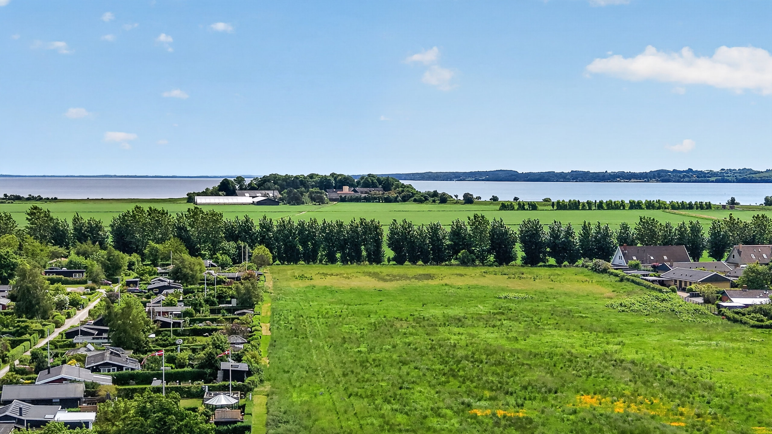 Fremhævet luftfoto billede i fuldskærmstilstand. Billede af Østerlyngvej 28, 4500 Nykøbing Sj