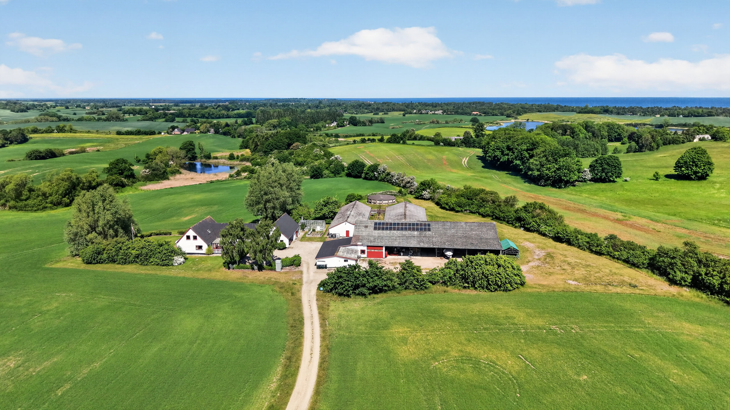 Fremhævet luftfoto billede i fuldskærmstilstand. Billede af Gammelgårdsvej 7, Stårup, 4500 Nykøbing Sj