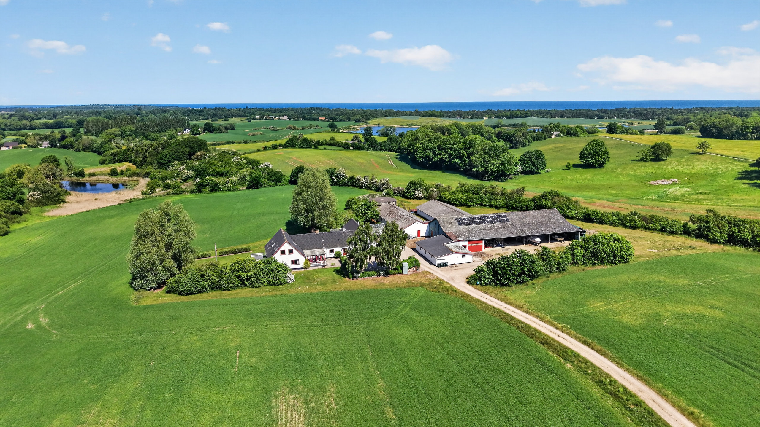 Fremhævet luftfoto billede i fuldskærmstilstand. Billede af Gammelgårdsvej 7, Stårup, 4500 Nykøbing Sj