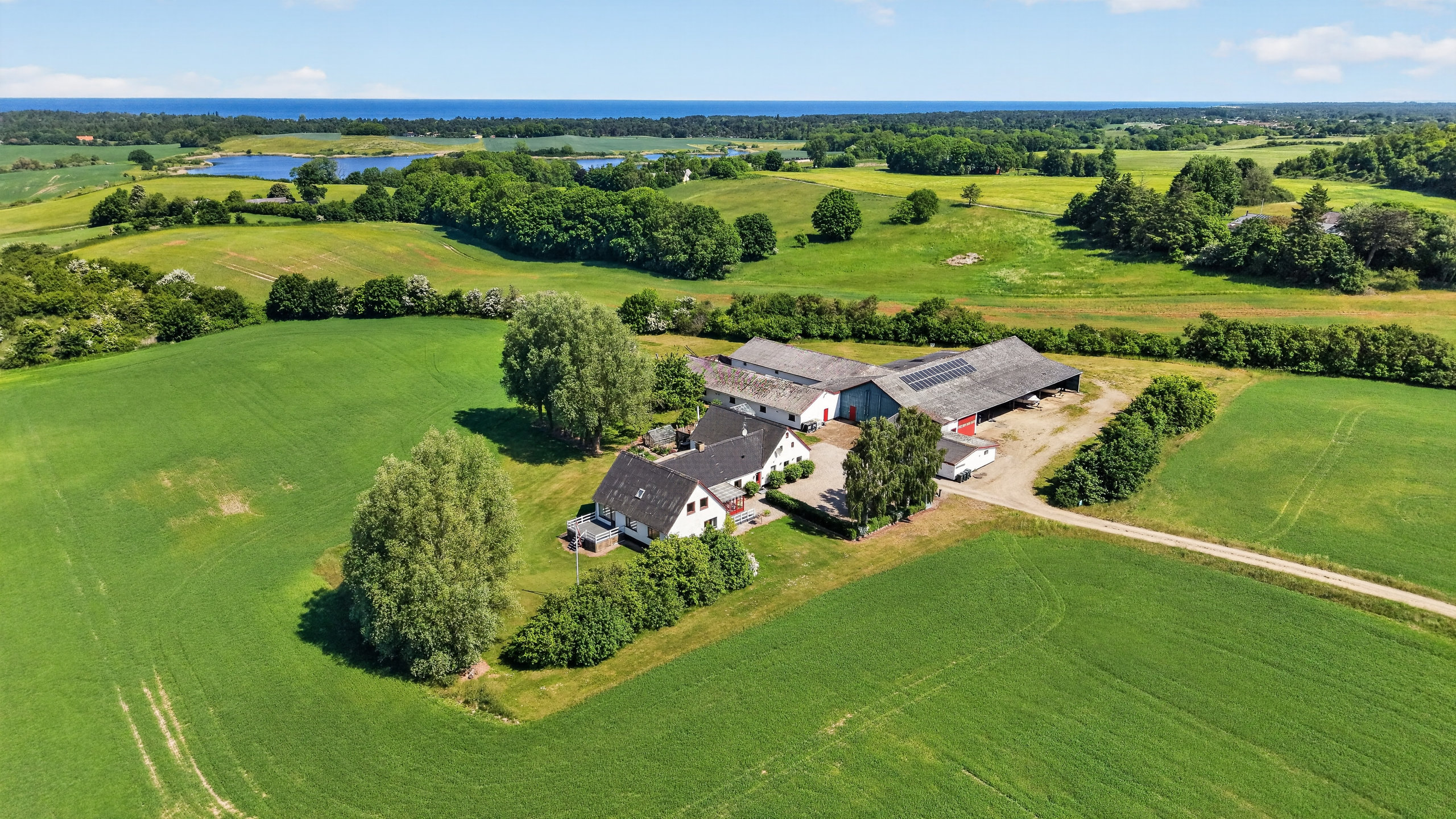 Fremhævet luftfoto billede i fuldskærmstilstand. Billede af Gammelgårdsvej 7, Stårup, 4500 Nykøbing Sj
