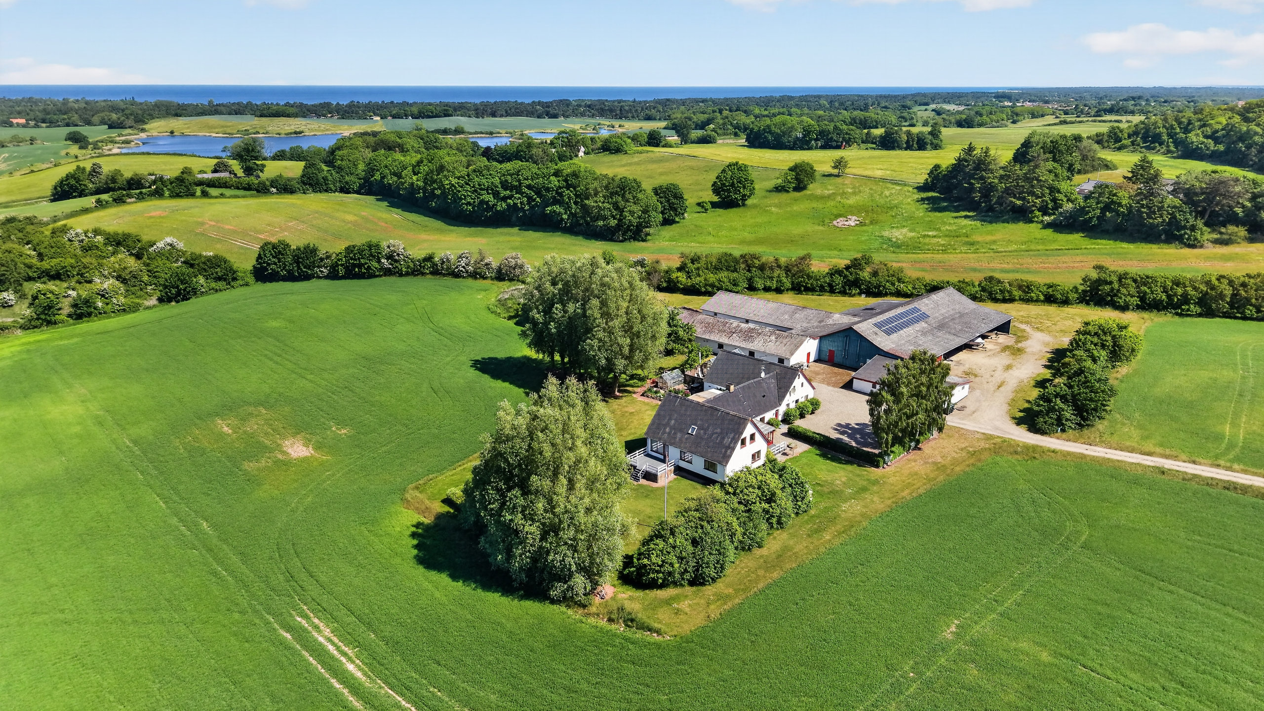 Fremhævet luftfoto billede i fuldskærmstilstand. Billede af Gammelgårdsvej 7, Stårup, 4500 Nykøbing Sj