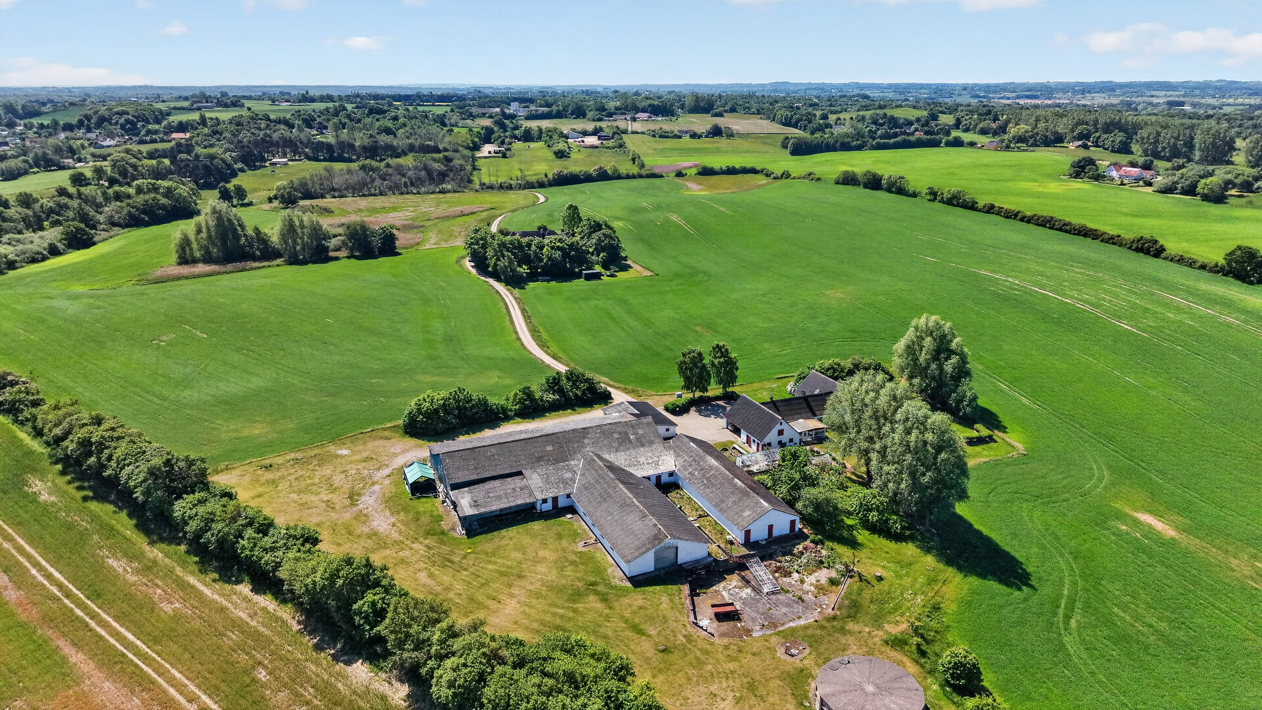 Fremhævet luftfoto billede i fuldskærmstilstand. Billede af Gammelgårdsvej 7, Stårup, 4500 Nykøbing Sj