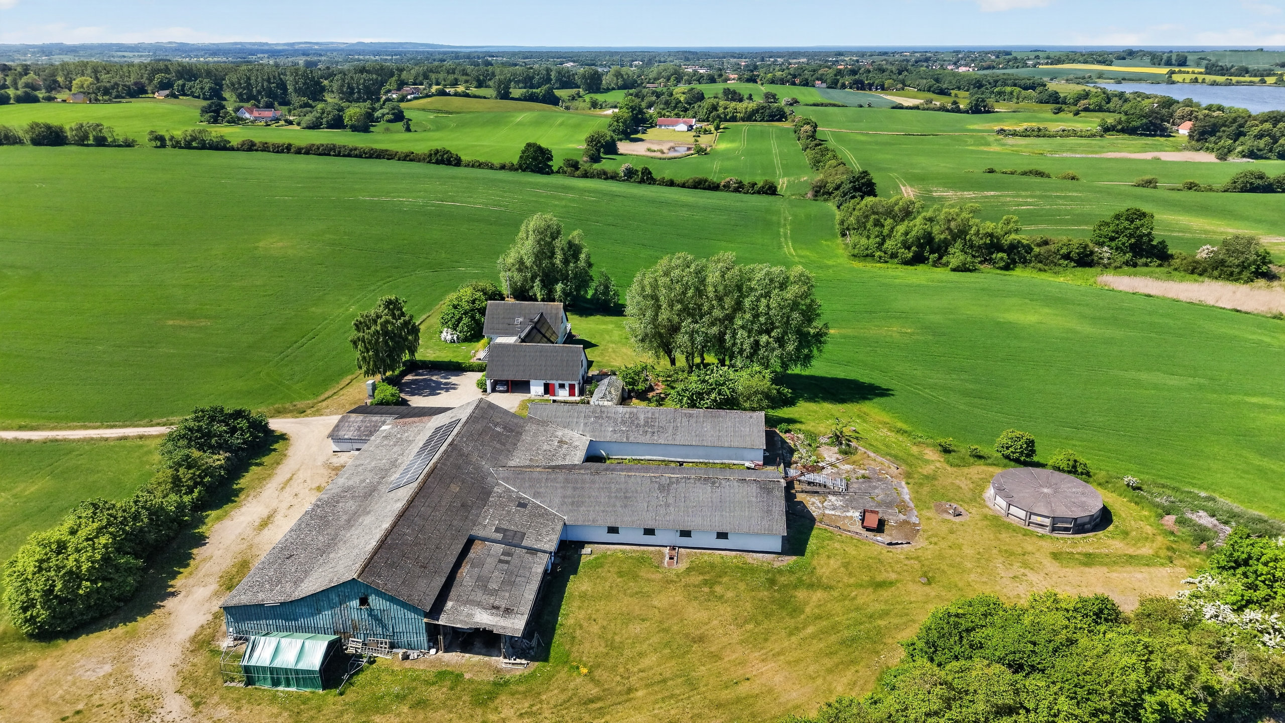Fremhævet luftfoto billede i fuldskærmstilstand. Billede af Gammelgårdsvej 7, Stårup, 4500 Nykøbing Sj