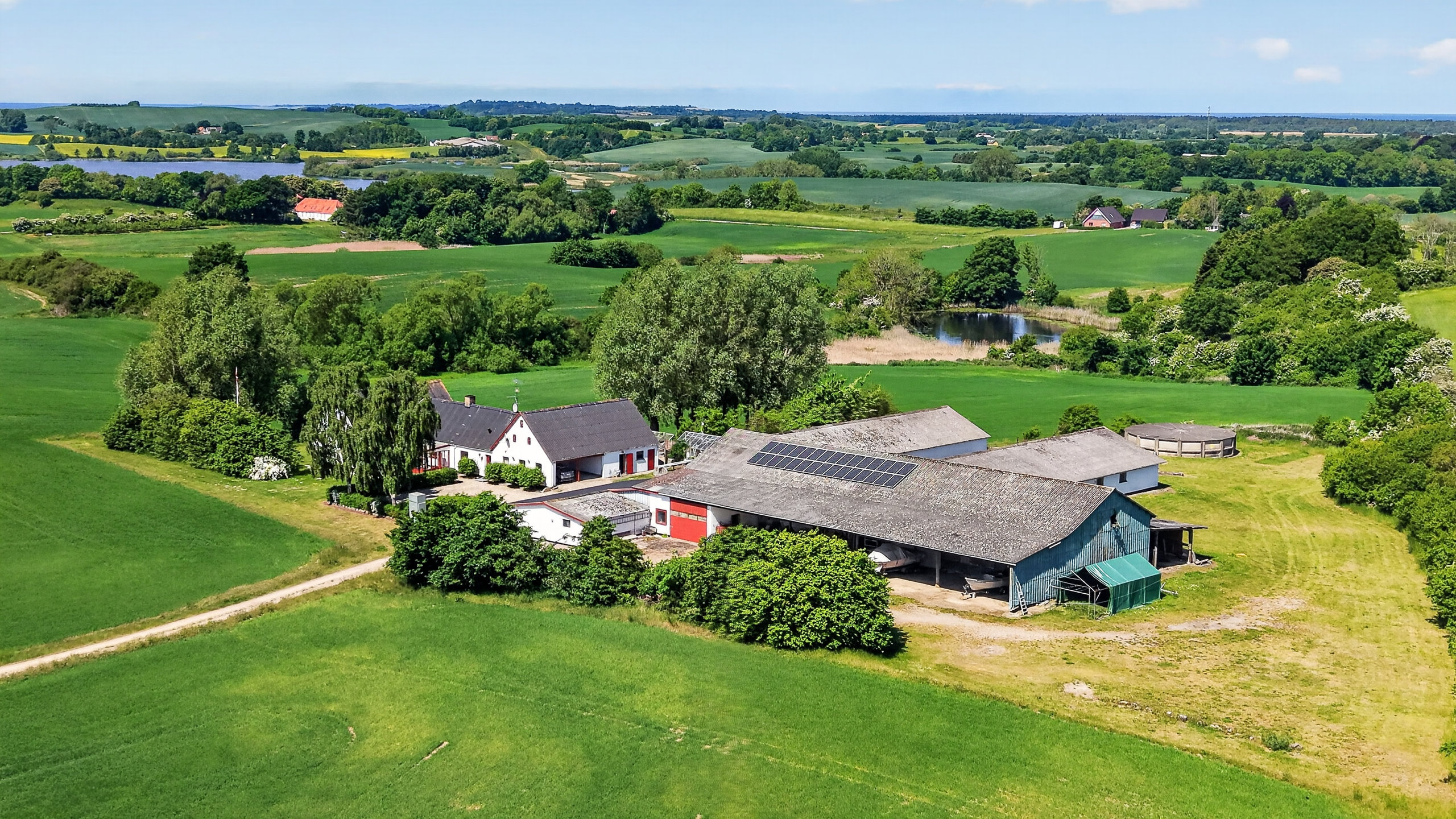 Fremhævet luftfoto billede i fuldskærmstilstand. Billede af Gammelgårdsvej 7, Stårup, 4500 Nykøbing Sj