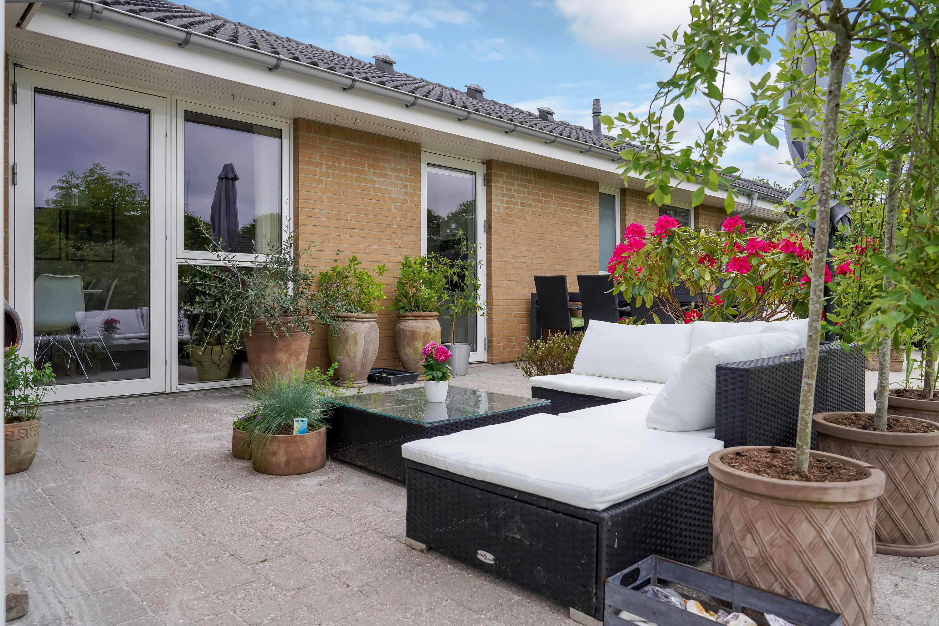 Fremhævet terrasse billede i fuldskærmstilstand. Billede af Bytoften 27, Sdr Vissing, 8740 Brædstrup