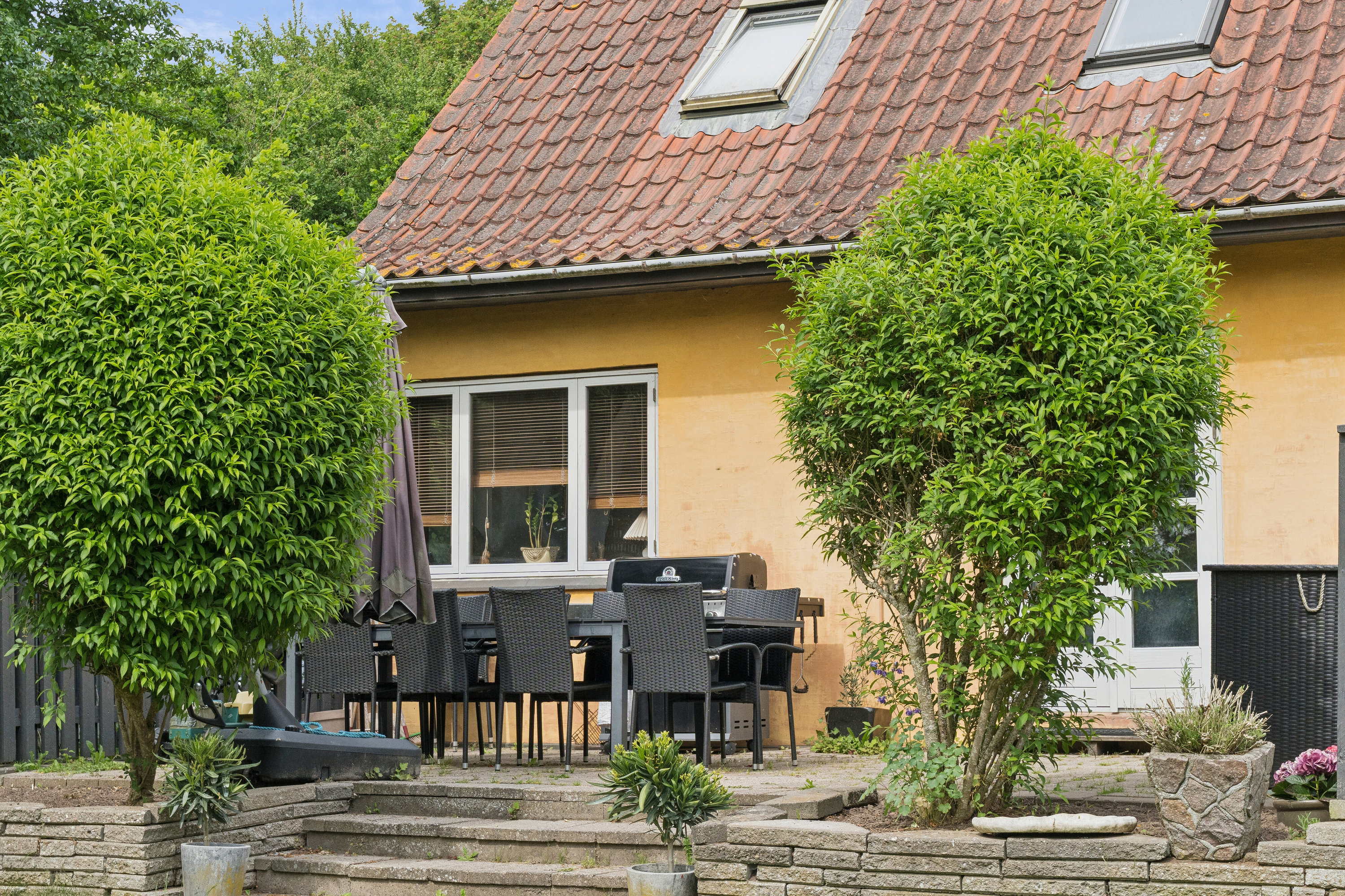 Fremhævet terrasse billede i fuldskærmstilstand. Billede af Skovsbovej 235, Skovsbo, 5700 Svendborg