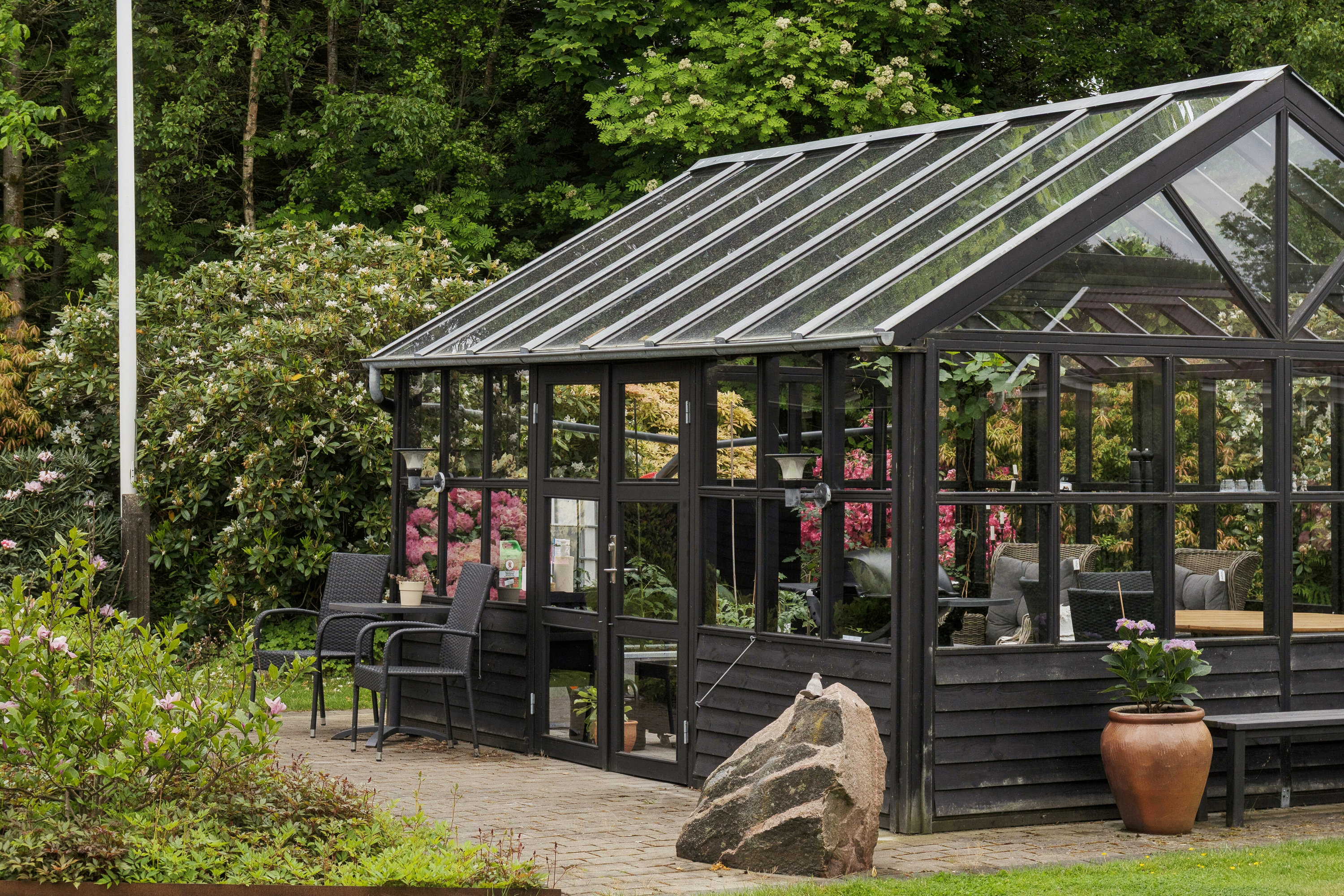 Fremhævet set fra haven billede i fuldskærmstilstand. Billede af Fuglebakken 23, 7760 Hurup Thy
