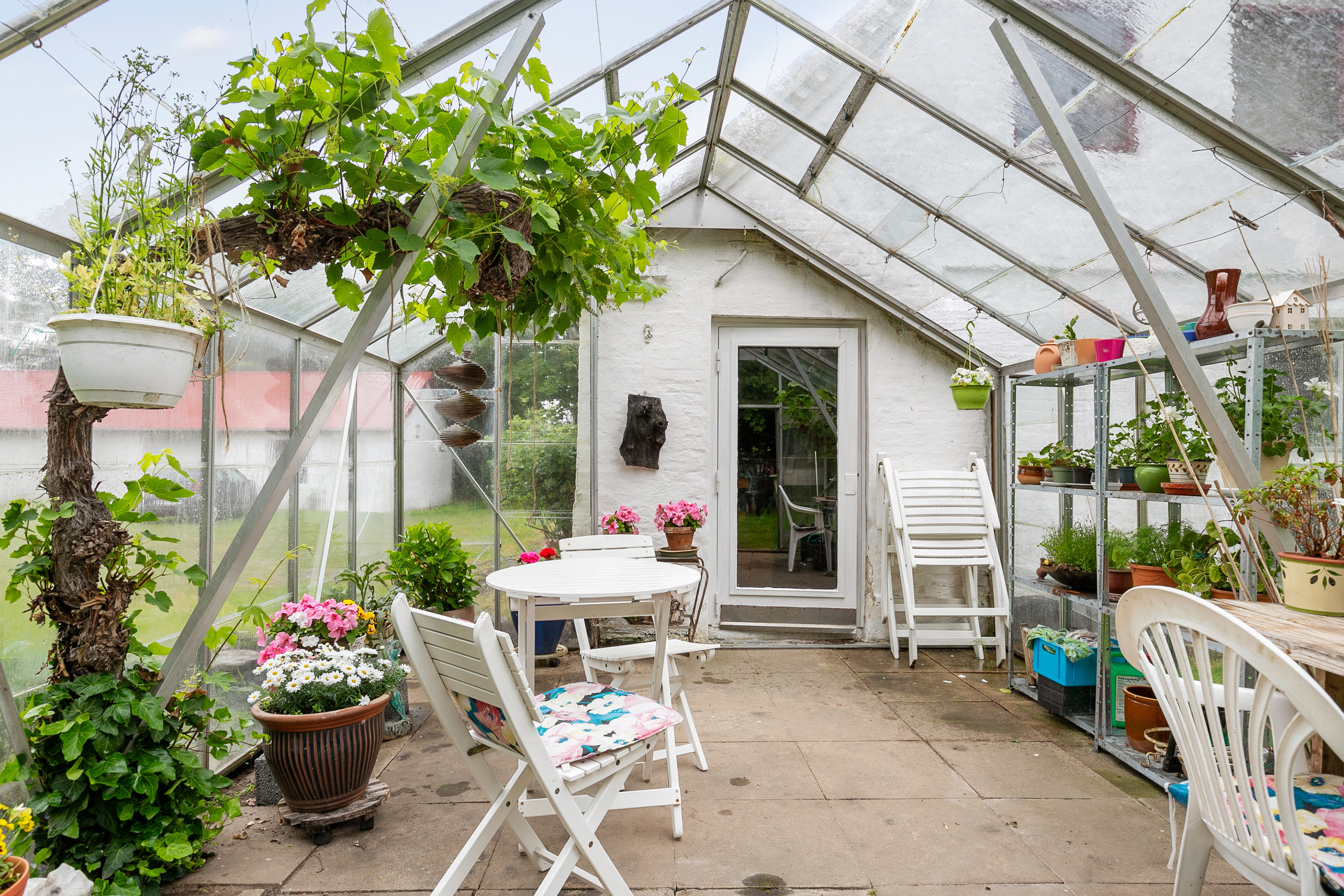 Fremhævet overdækket terrasse billede i fuldskærmstilstand. Billede af Hedegårdsvej 25, Em, 9760 Vrå