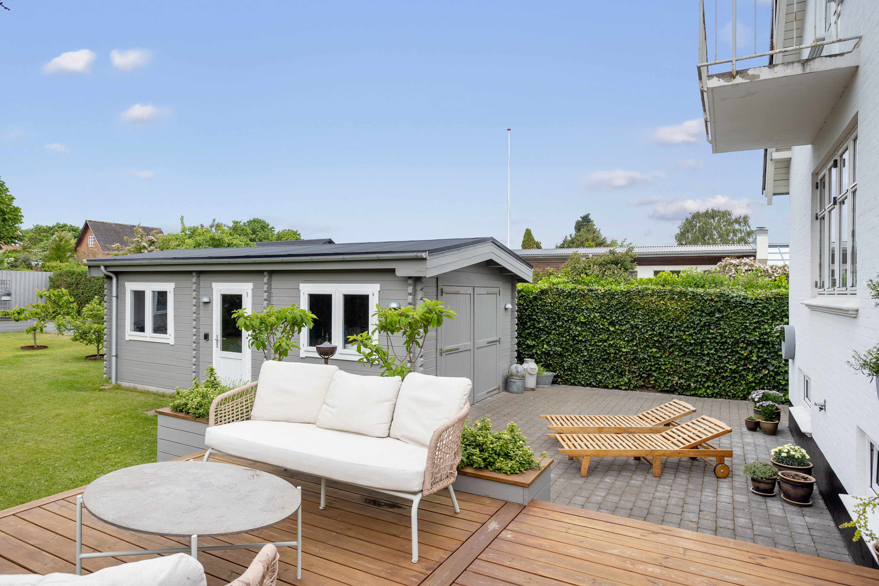 Fremhævet terrasse billede i fuldskærmstilstand. Billede af Rosevej 37, 9900 Frederikshavn