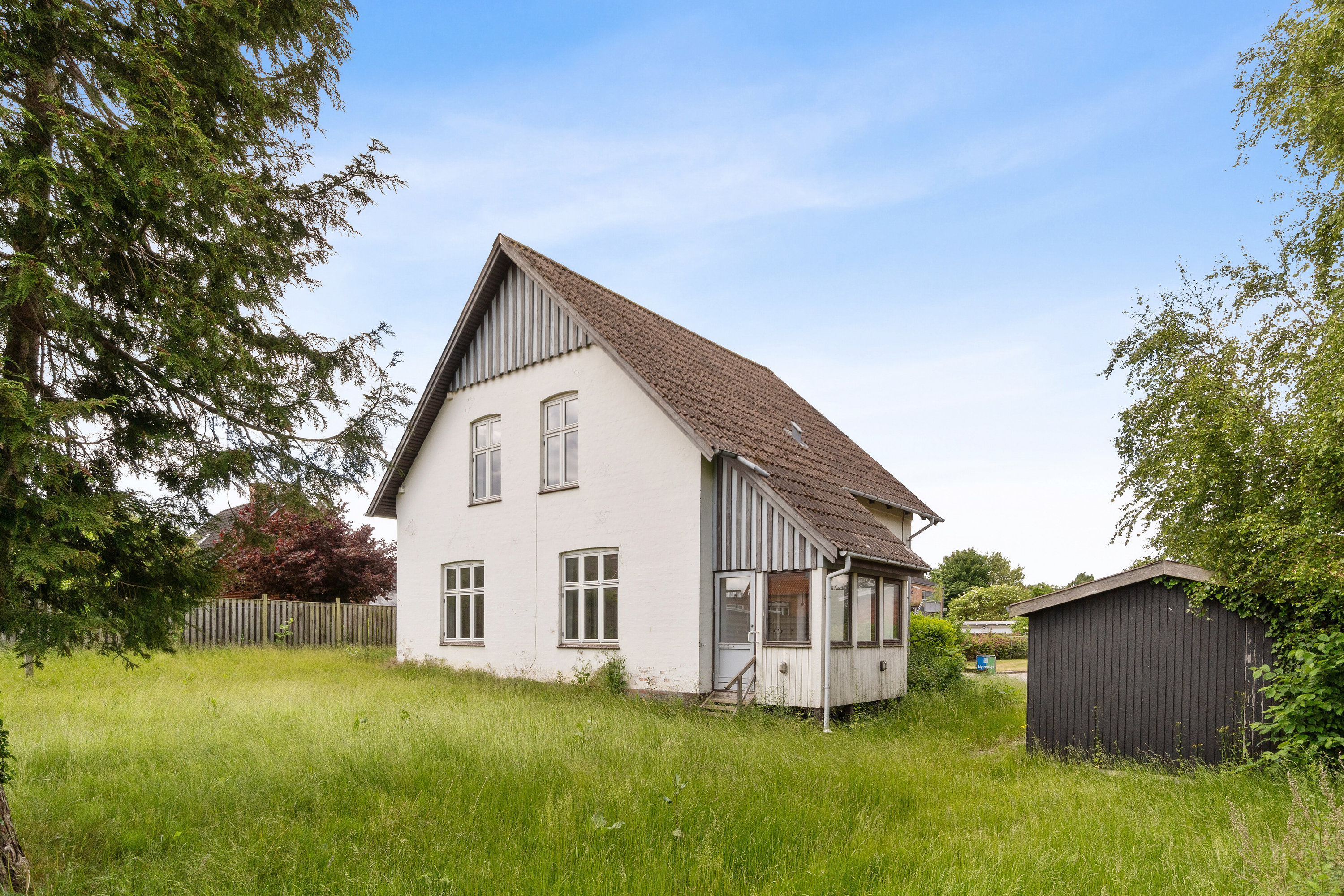 Fremhævet set fra haven billede i fuldskærmstilstand. Billede af Nygade 67, 1., 4690 Haslev