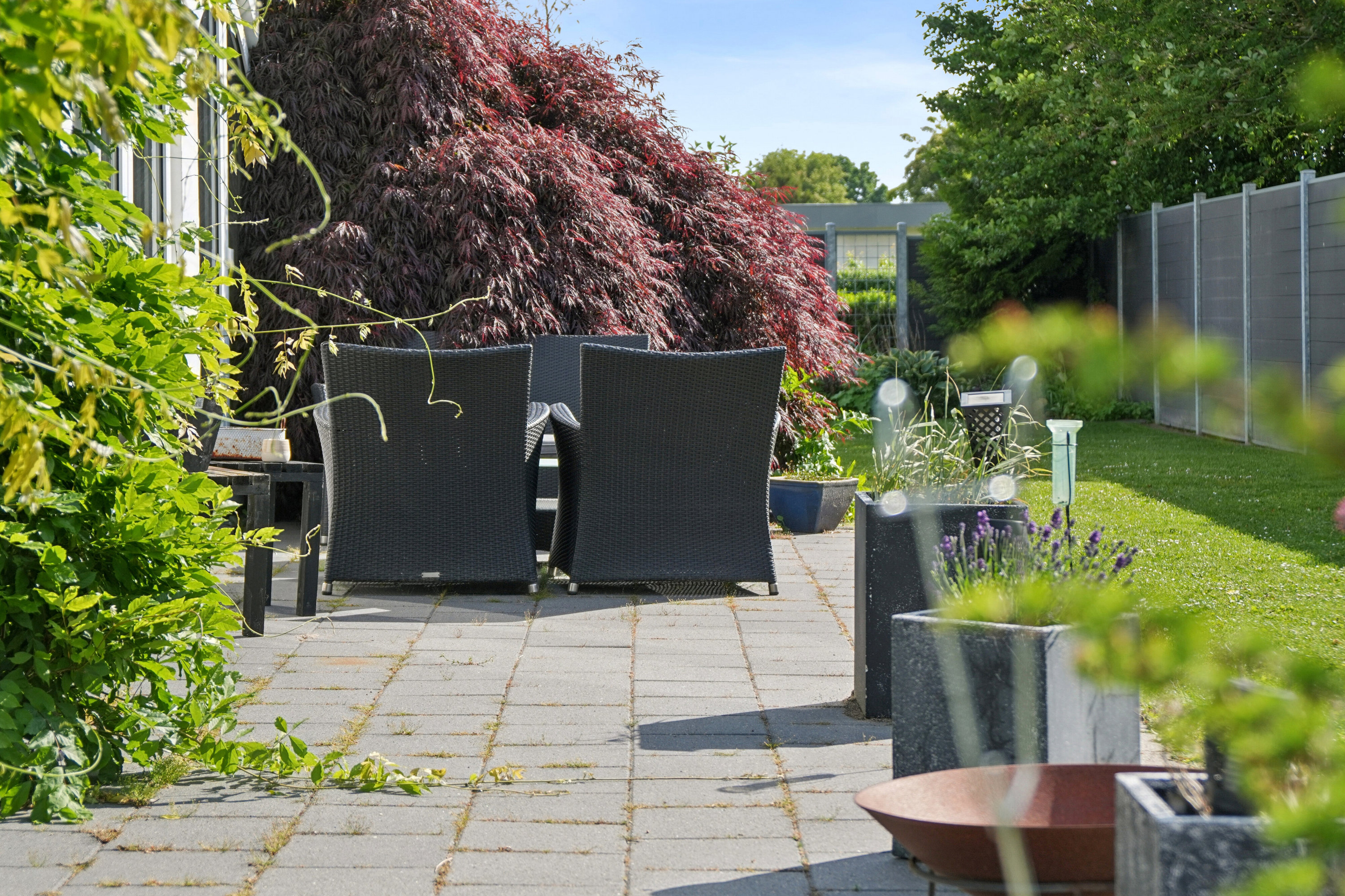 Fremhævet terrasse billede i fuldskærmstilstand. Billede af Ribesvej 3, 5750 Ringe