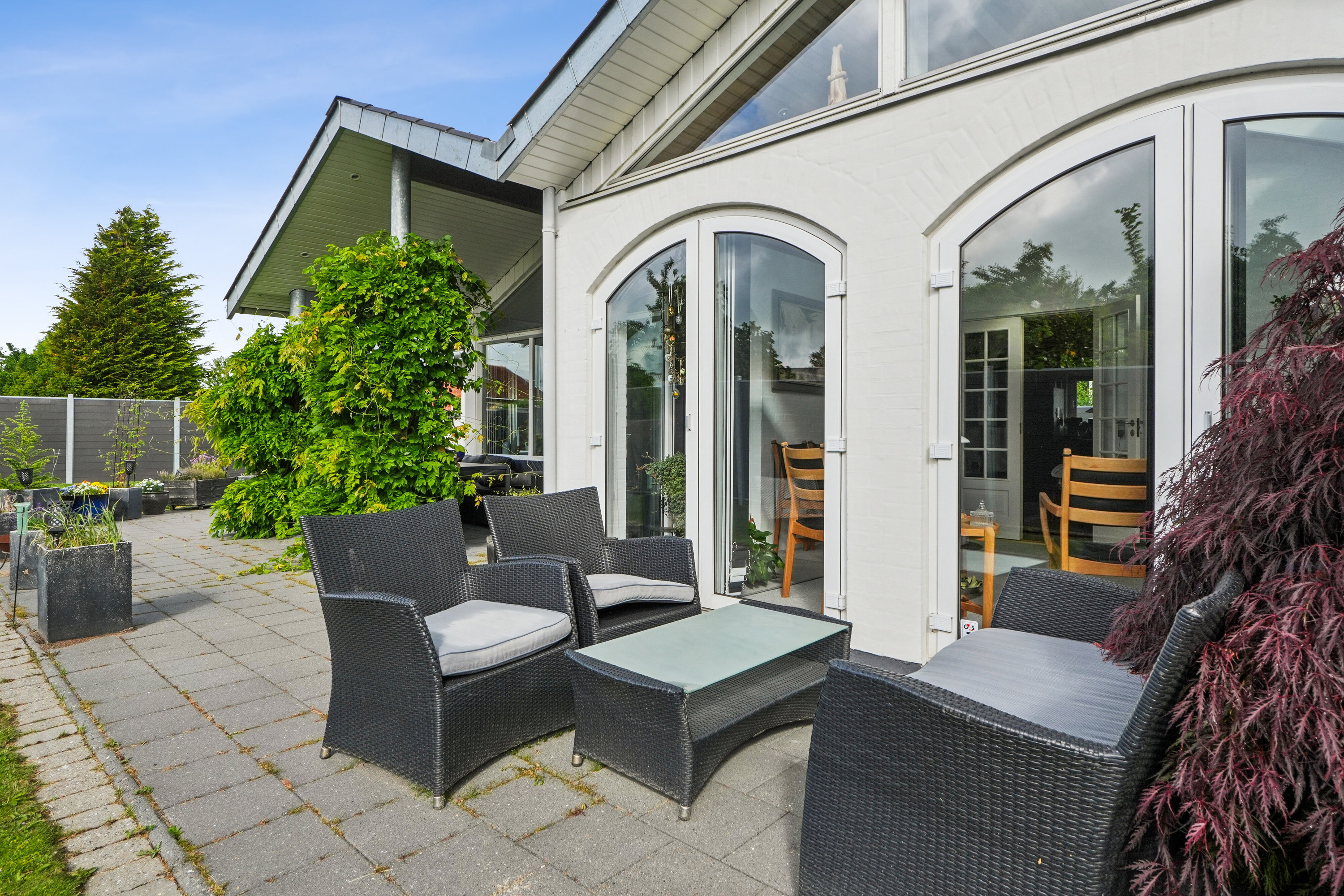 Fremhævet terrasse billede i fuldskærmstilstand. Billede af Ribesvej 3, 5750 Ringe