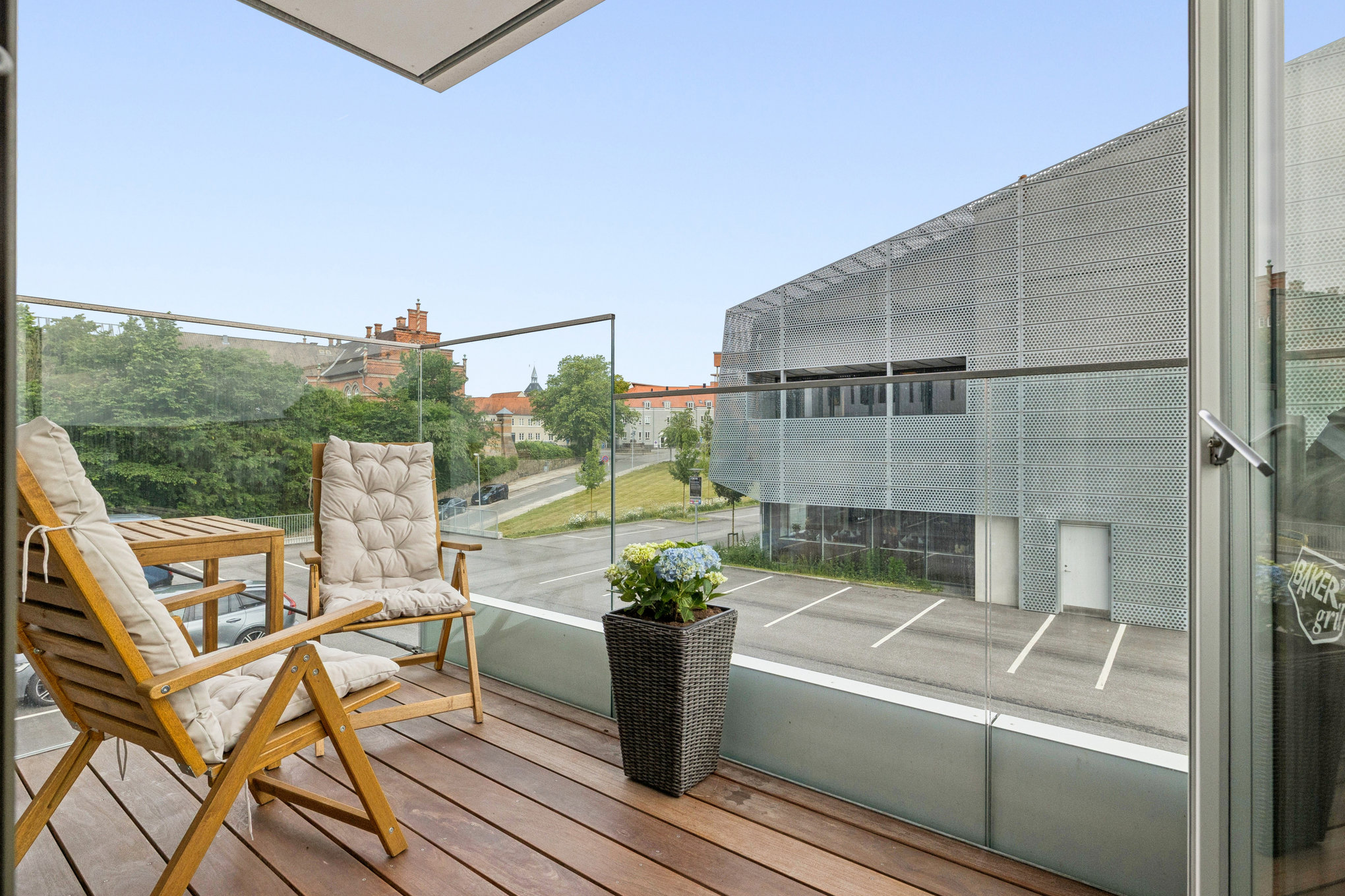 Fremhævet terrasse billede i fuldskærmstilstand. Billede af Bryghusgade 5, 3. 5., 8900 Randers C