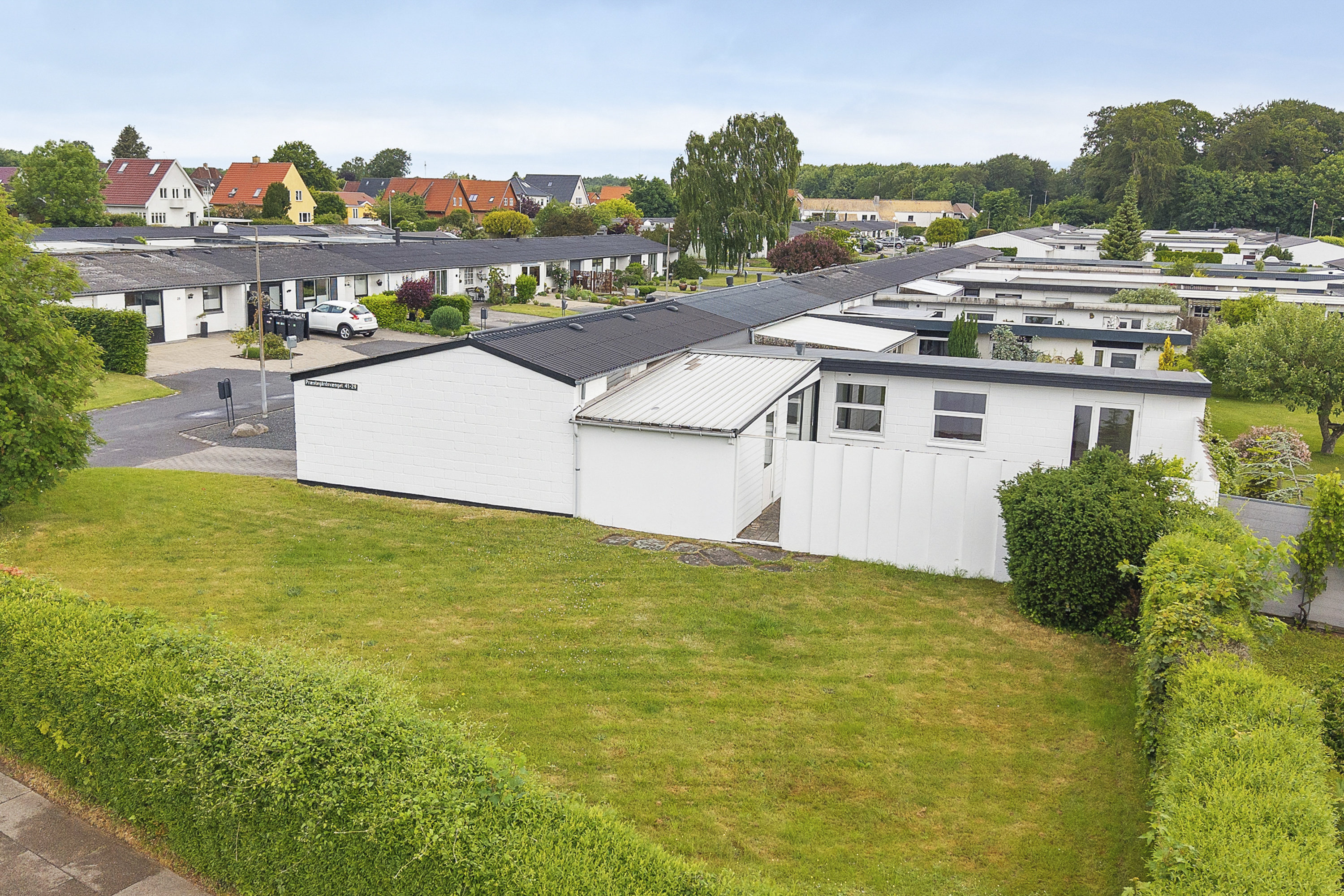 Fremhævet luftfoto billede i fuldskærmstilstand. Billede af Præstegårdsvænget 41, Tarup, 5210 Odense NV