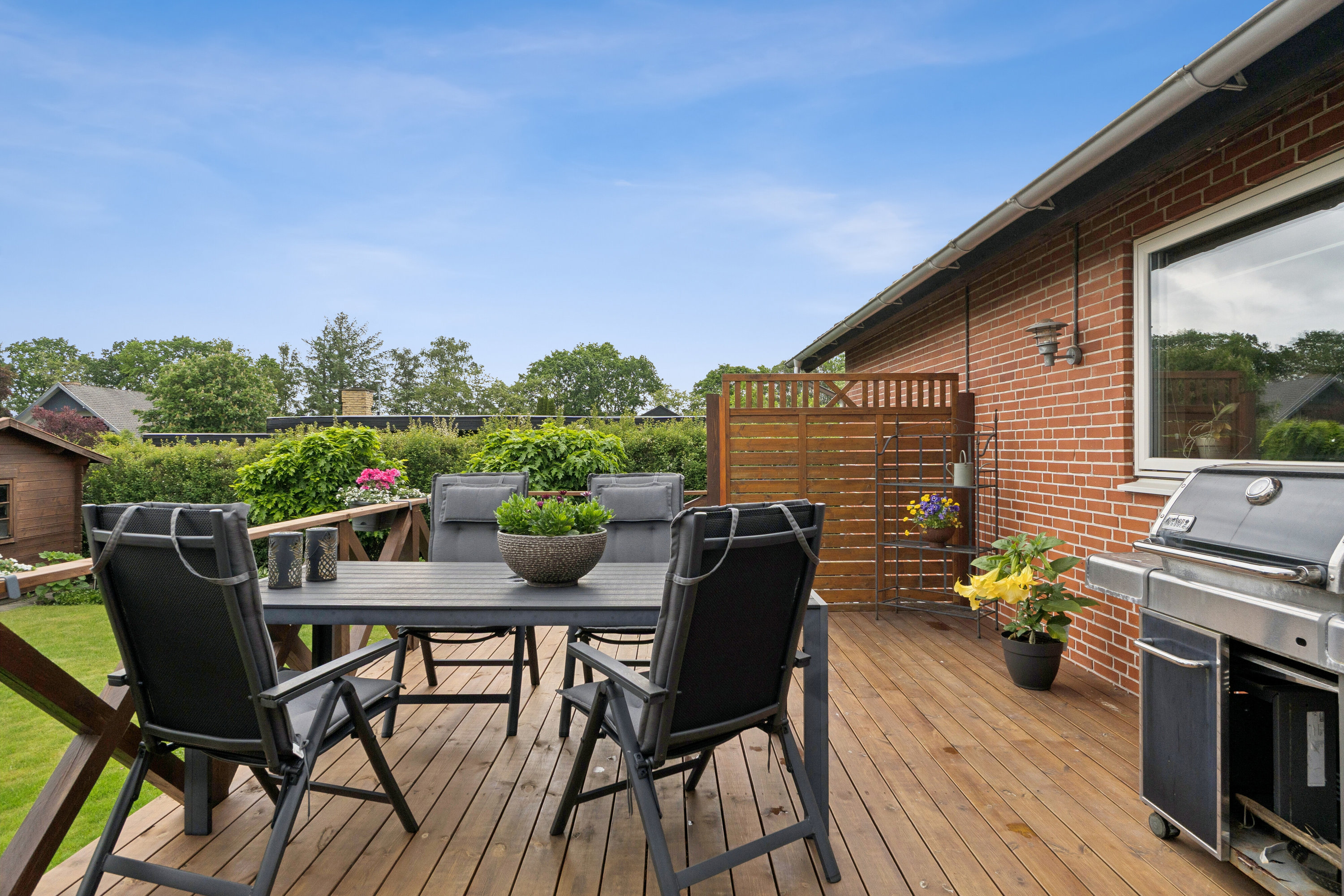 Fremhævet terrasse billede i fuldskærmstilstand. Billede af Egevej 37, 7470 Karup J