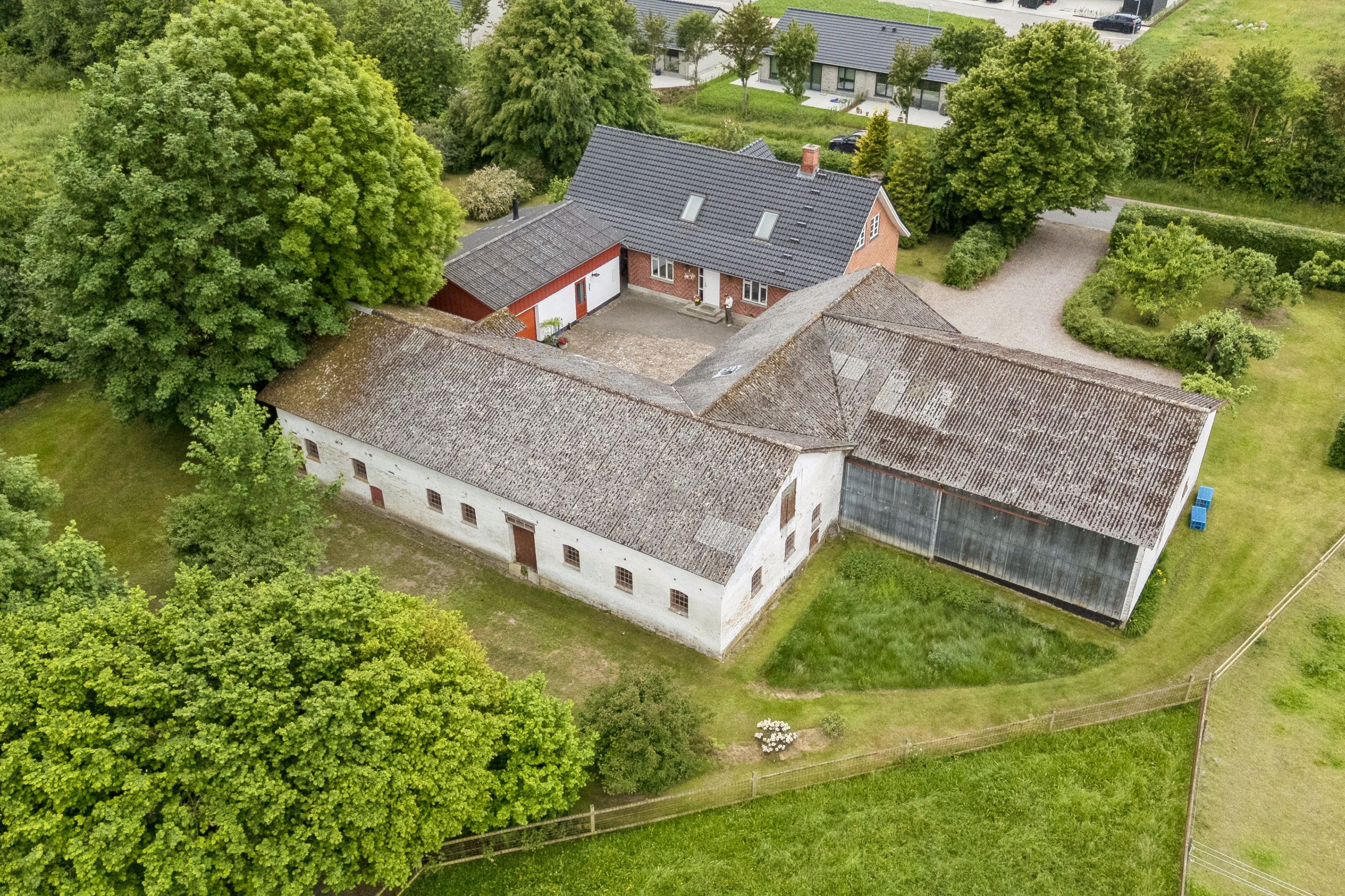 Fremhævet luftfoto billede i fuldskærmstilstand. Billede af Aggersvoldvej 4, 4450 Jyderup