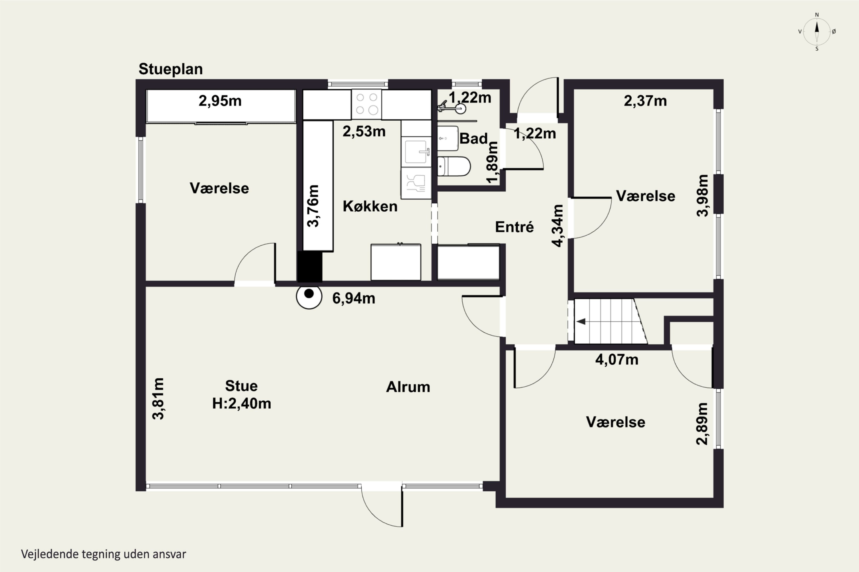 Plantegninger billede af Vestervej 6, Fensmark, 4684 Holmegaard