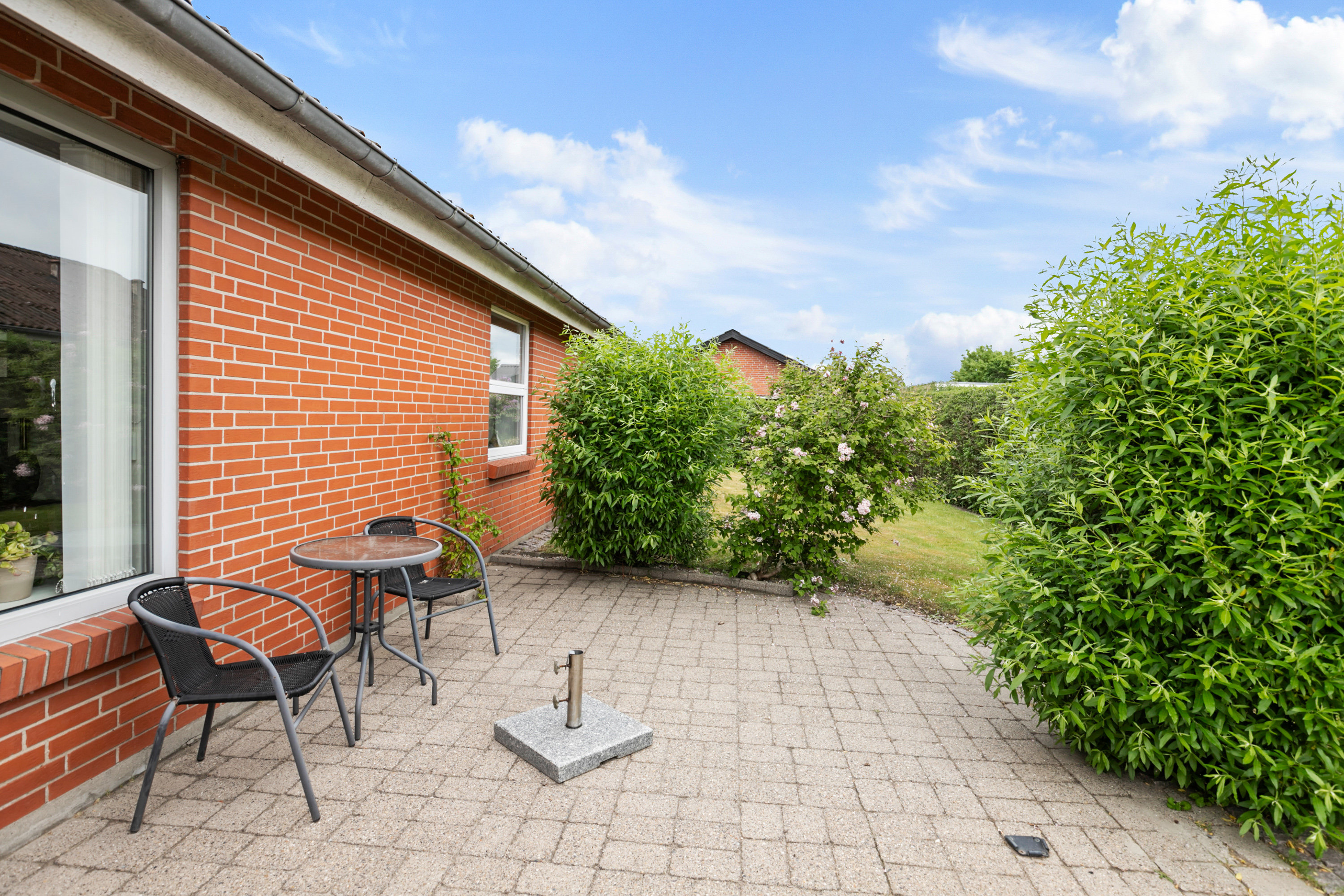 Fremhævet terrasse billede i fuldskærmstilstand. Billede af Ingemannsvej 3A, 9490 Pandrup