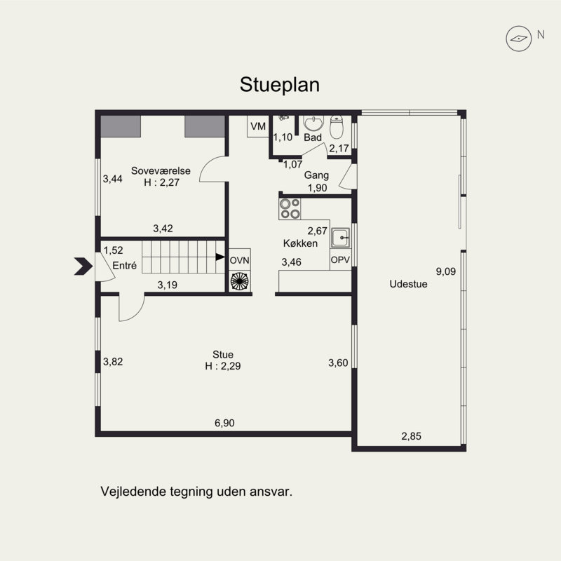 Plantegninger billede af Østergade 15B, 8700 Horsens
