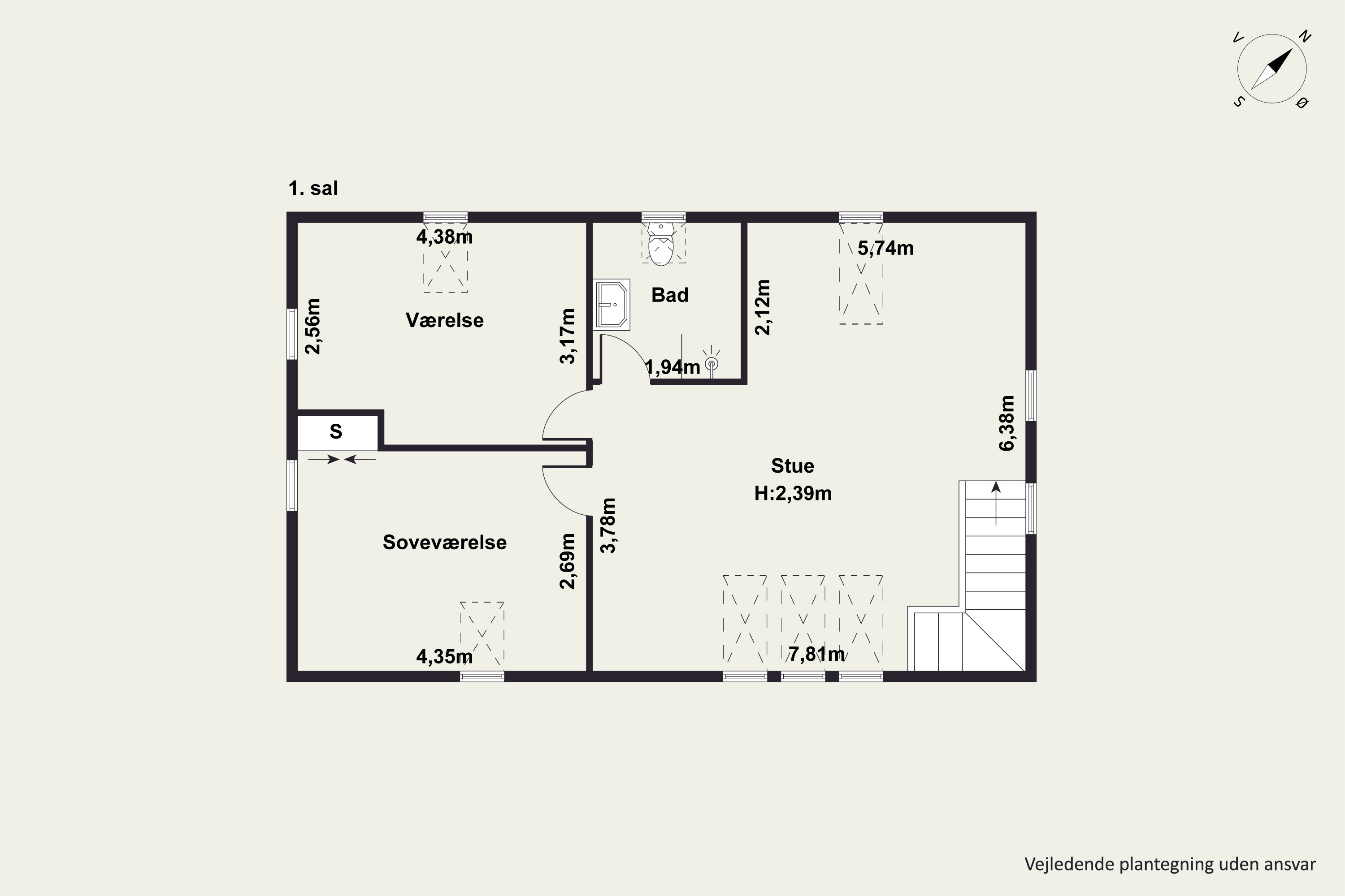 Plantegninger billede af Holmedal 8, Voerladegård, 8660 Skanderborg