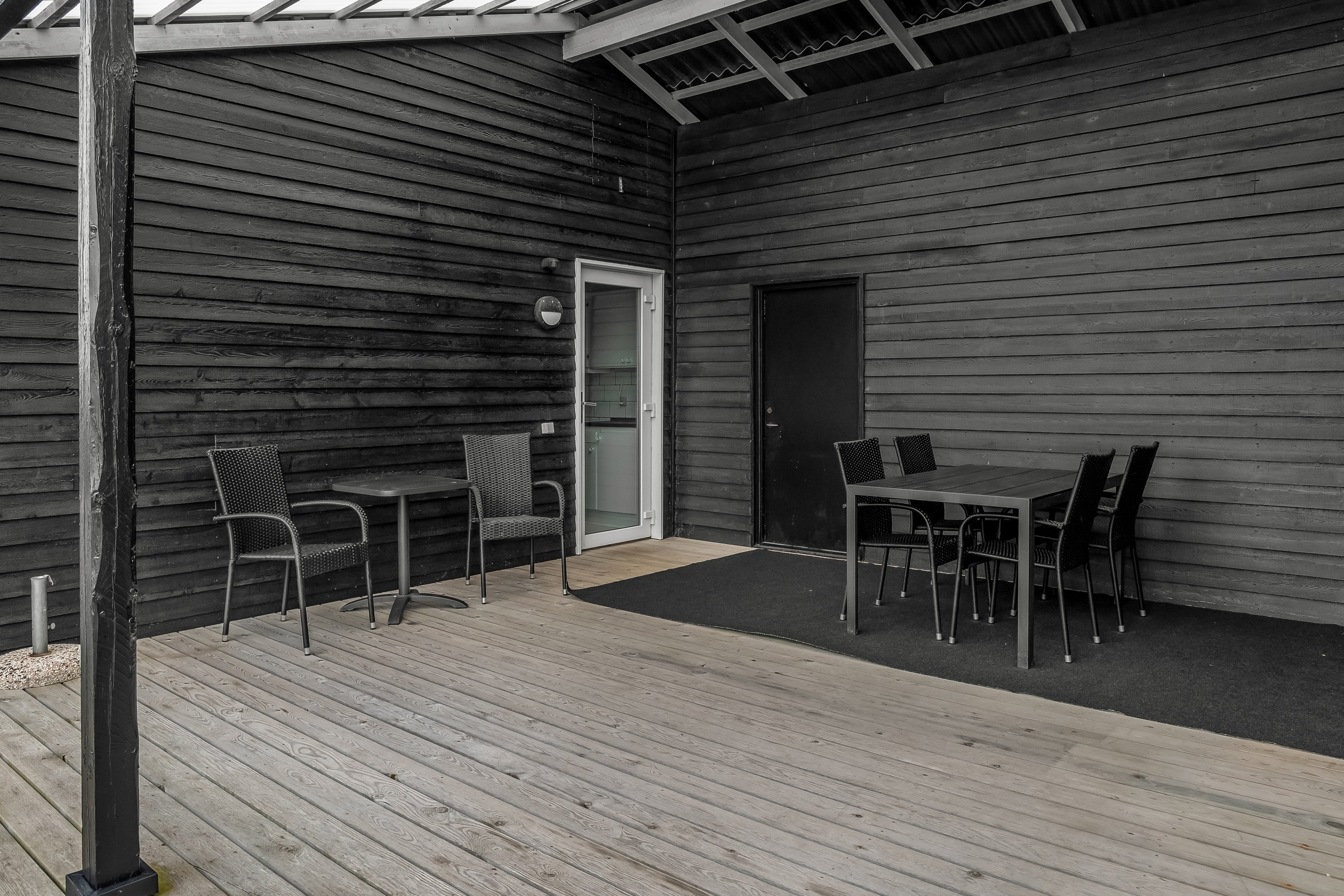 Fremhævet overdækket terrasse billede i fuldskærmstilstand. Billede af Alkajavej 5, Vrist, 7673 Harboøre