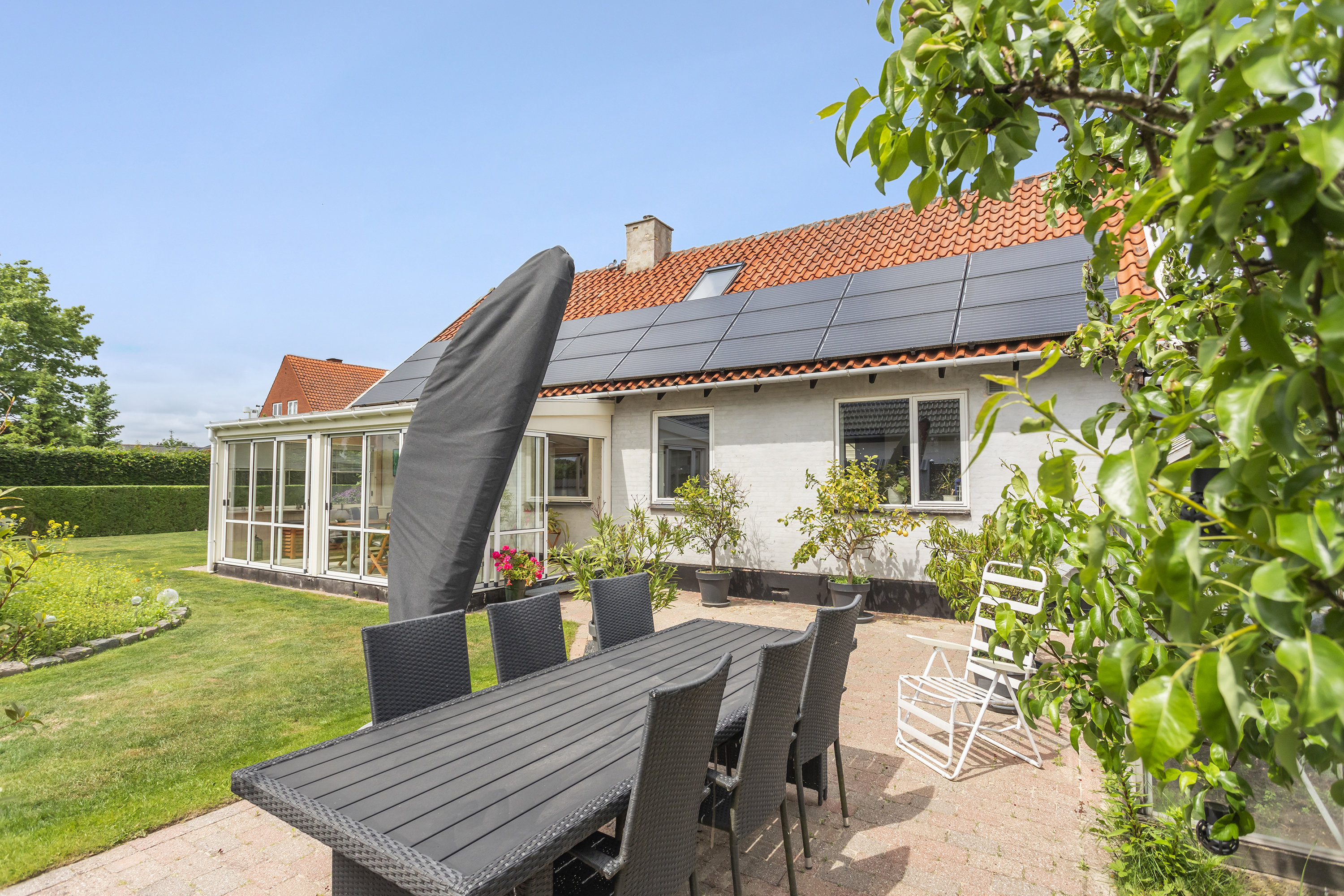 Fremhævet terrasse billede i fuldskærmstilstand. Billede af Ejbyvej 73, 2740 Skovlunde