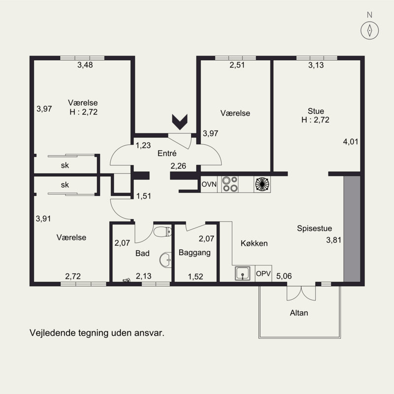 Plantegninger billede af Niels Juels Gade 9, 1., Trøjborg, 8200 Aarhus N