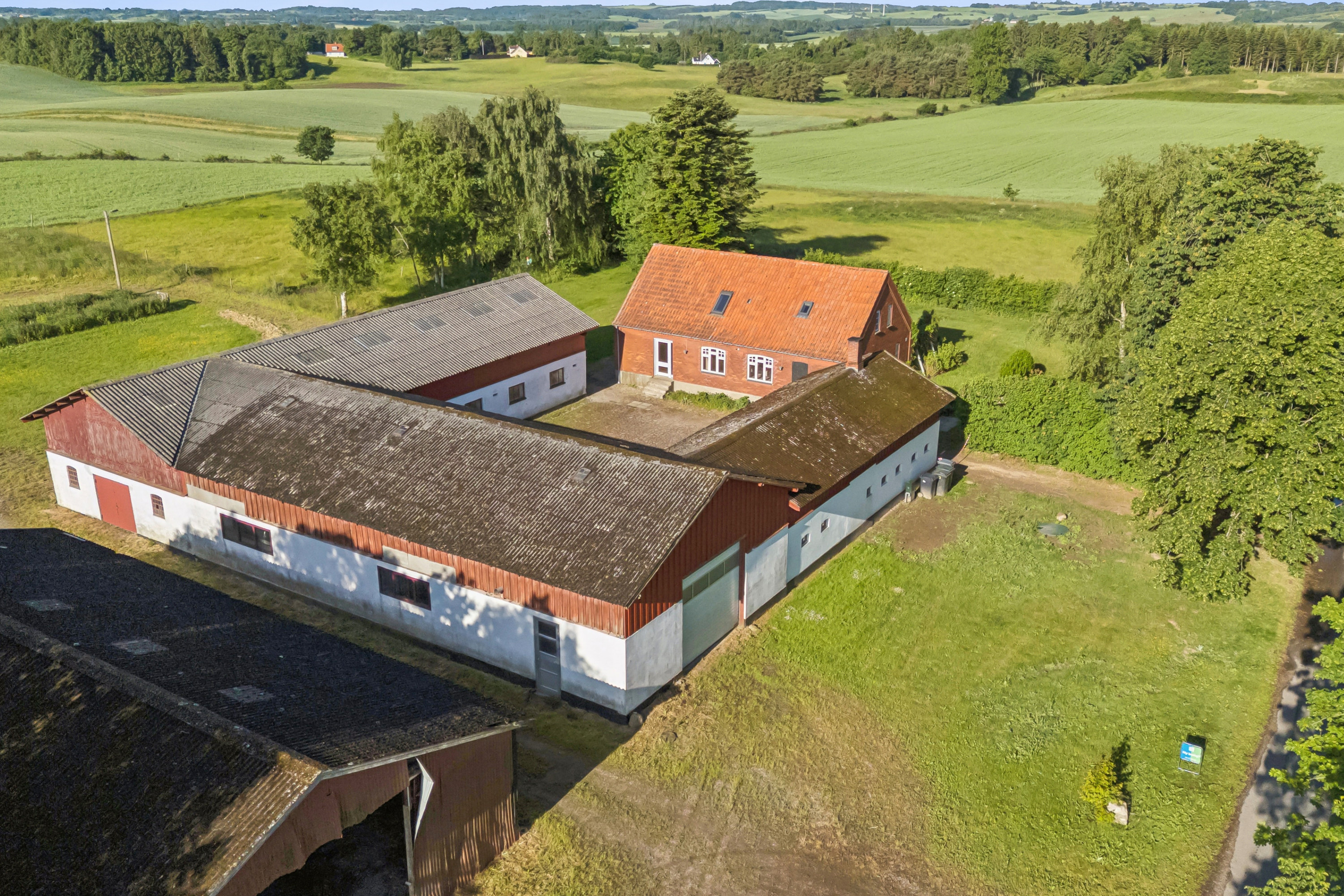 Fremhævet luftfoto billede i fuldskærmstilstand. Billede af Sørningevej 8, Brokøb, 4450 Jyderup