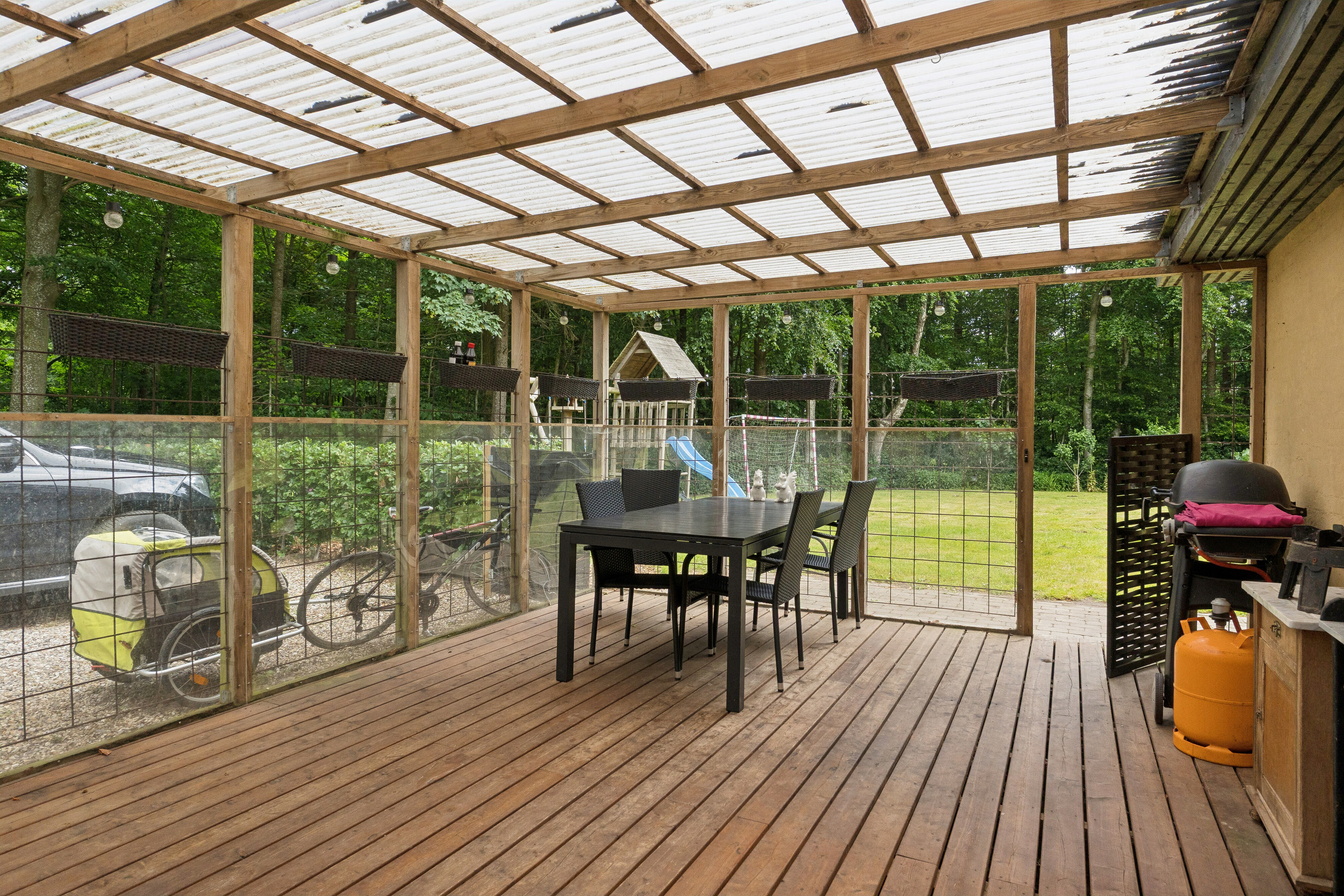 Fremhævet overdækket terrasse billede i fuldskærmstilstand. Billede af Sludevej 1A, Slude, 5871 Frørup