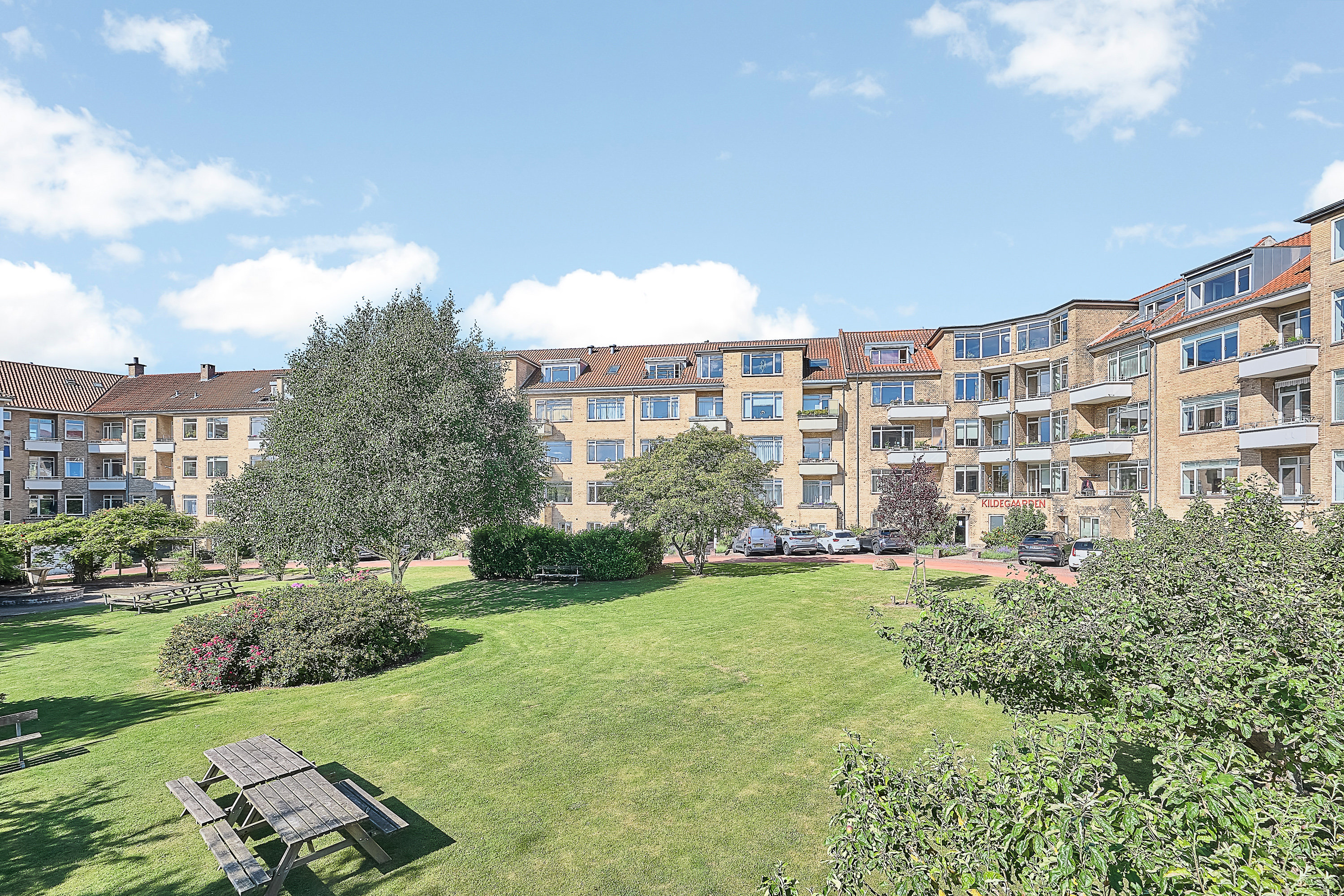 Fremhævet gårdareal billede i fuldskærmstilstand. Billede af Kildegården 10, 2. th., 8000 Aarhus C