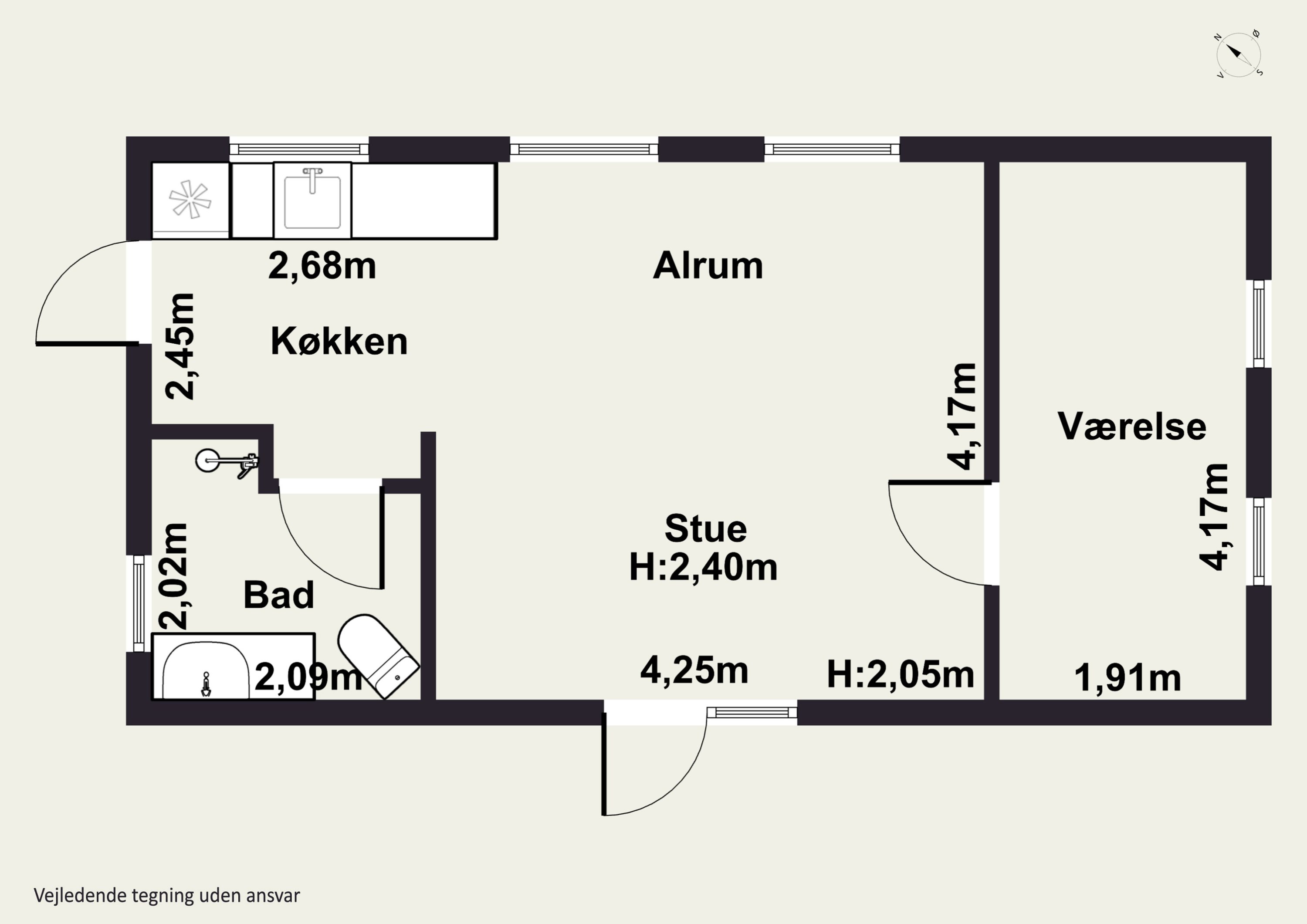 Plantegninger billede af Klitrosevej 42, Vorupør, 7700 Thisted