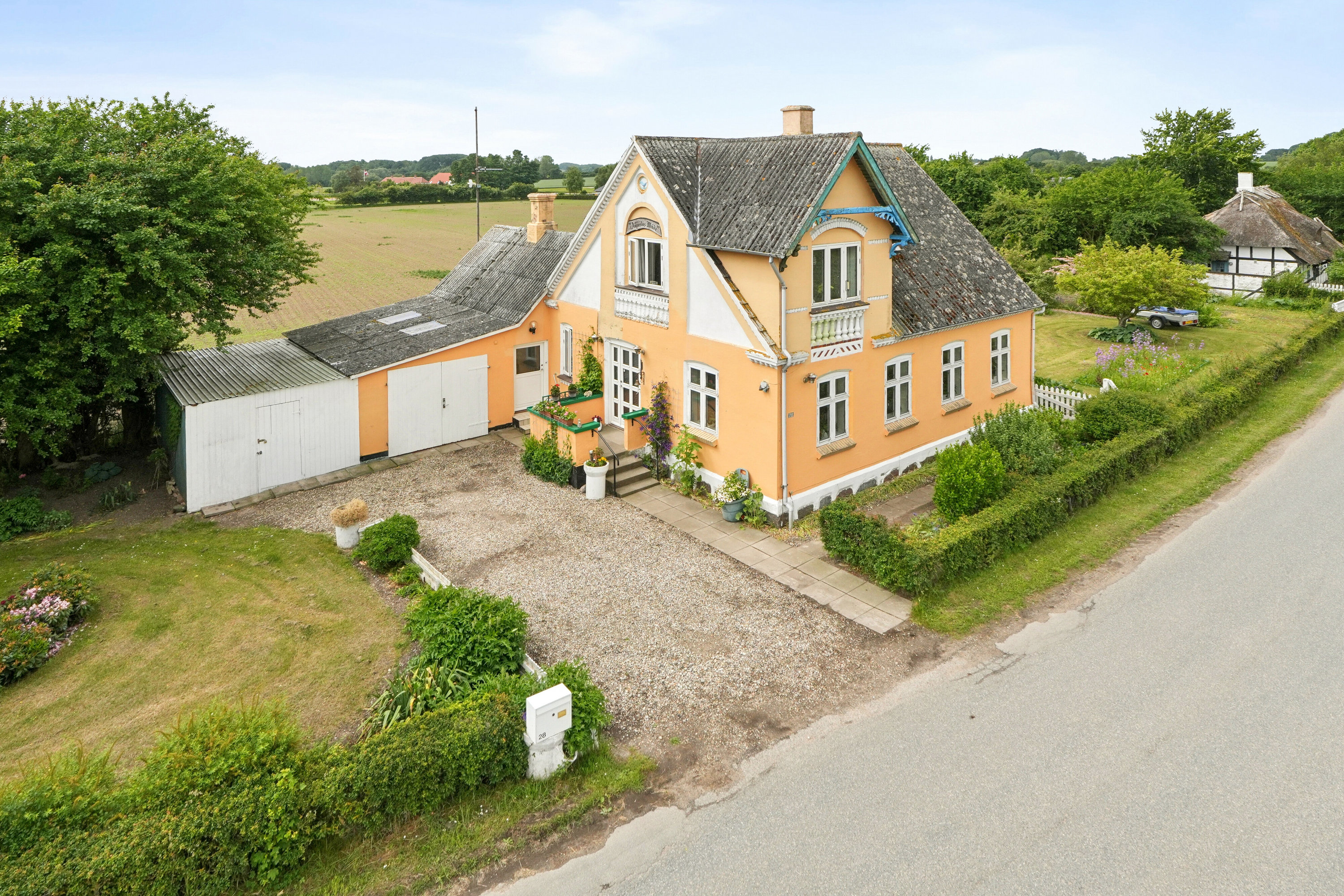 Fremhævet luftfoto billede i fuldskærmstilstand. Billede af Illebøllevej 28, Illebølle, 5900 Rudkøbing