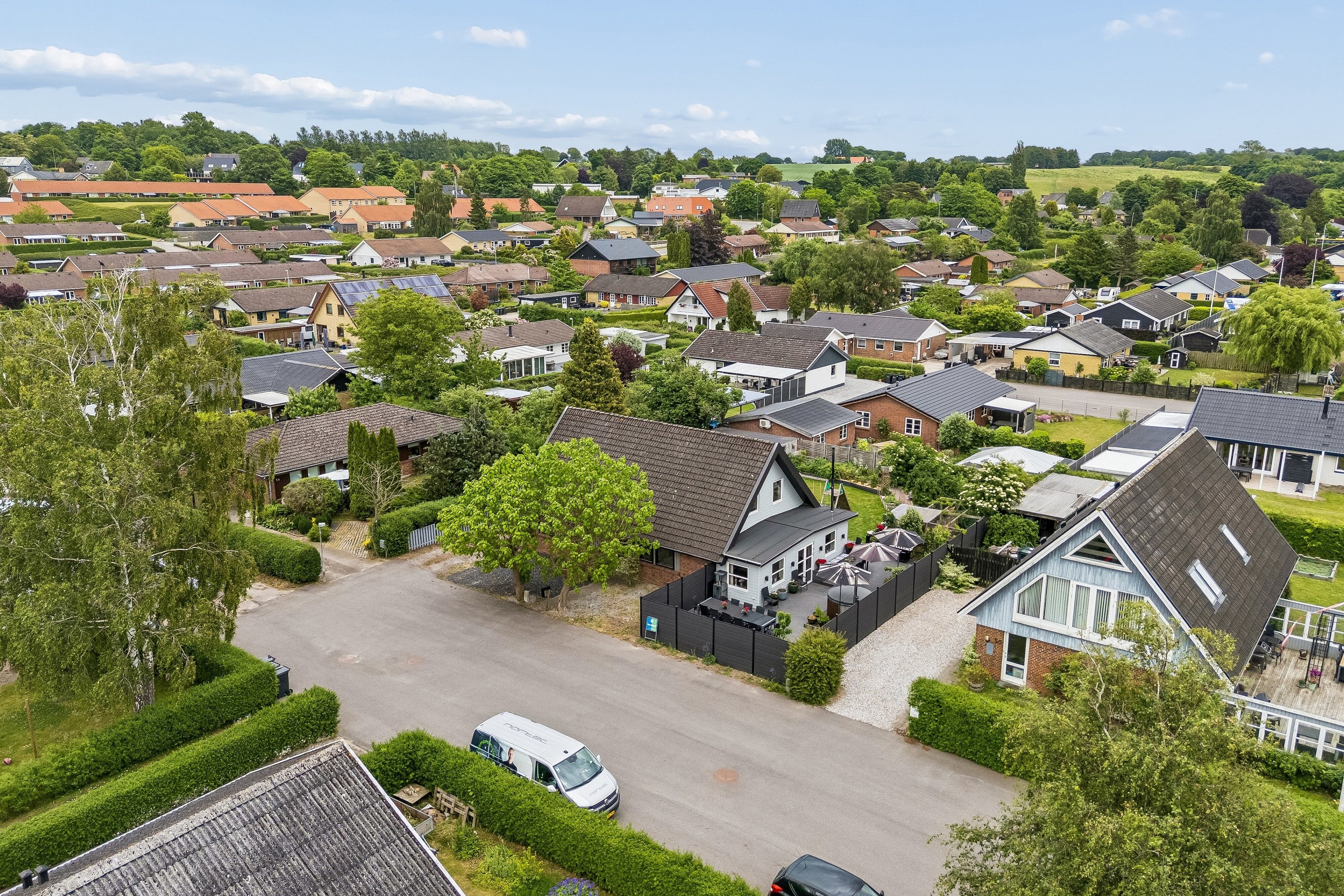 Fremhævet luftfoto billede i fuldskærmstilstand. Billede af Engvej 52, Gelsted, 4160 Herlufmagle