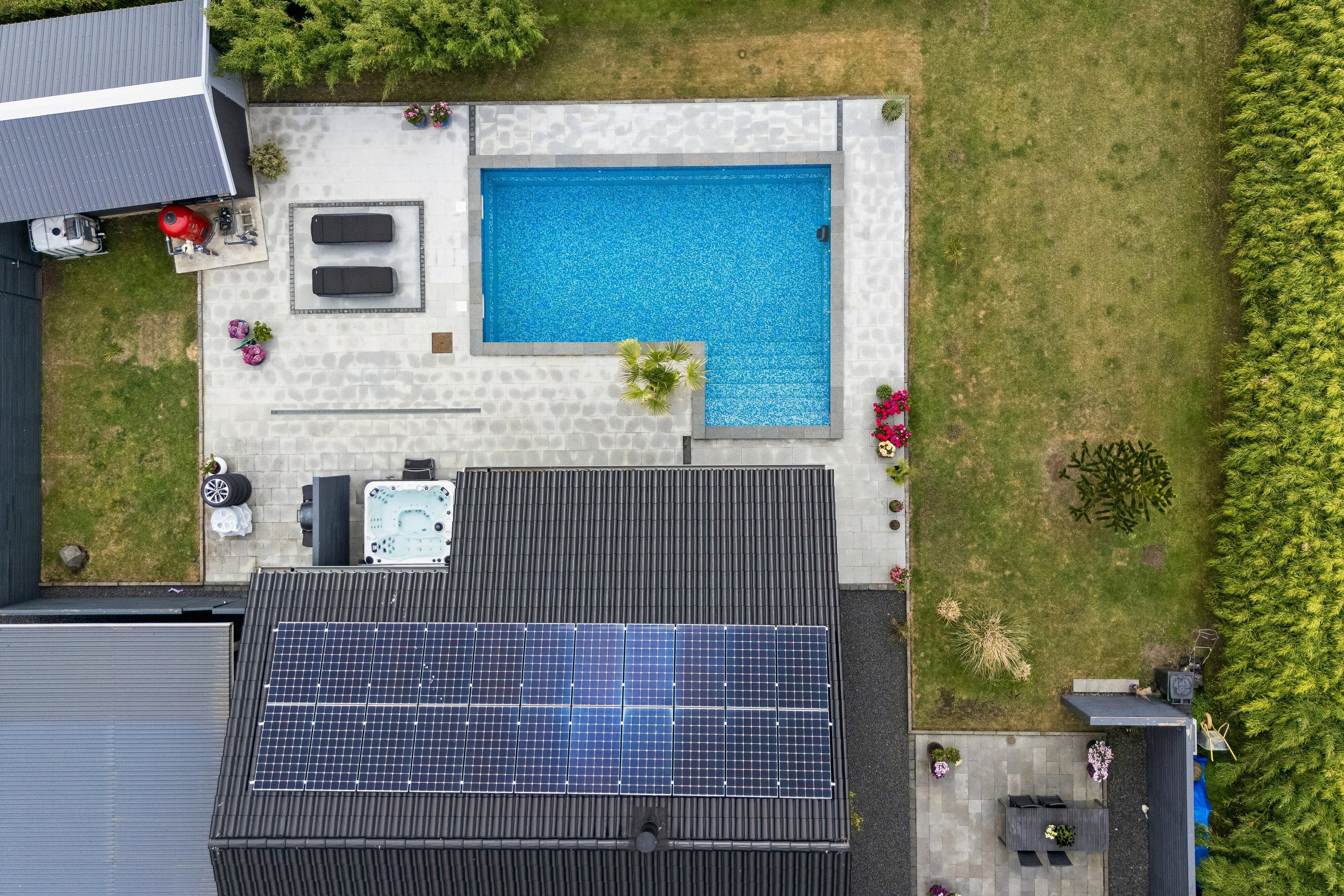 Fremhævet luftfoto billede i fuldskærmstilstand. Billede af Vestervej 6, Fensmark, 4684 Holmegaard