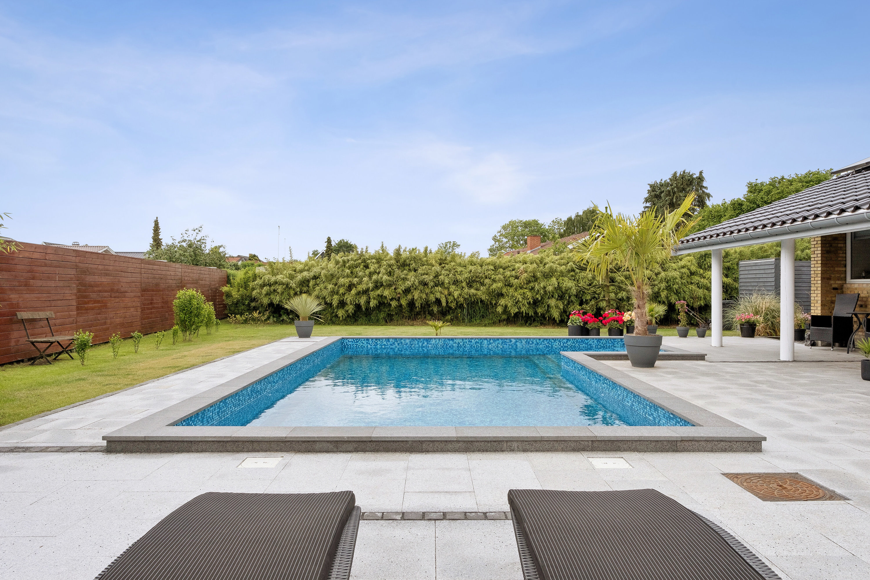 Fremhævet swimmingpool billede i fuldskærmstilstand. Billede af Vestervej 6, Fensmark, 4684 Holmegaard