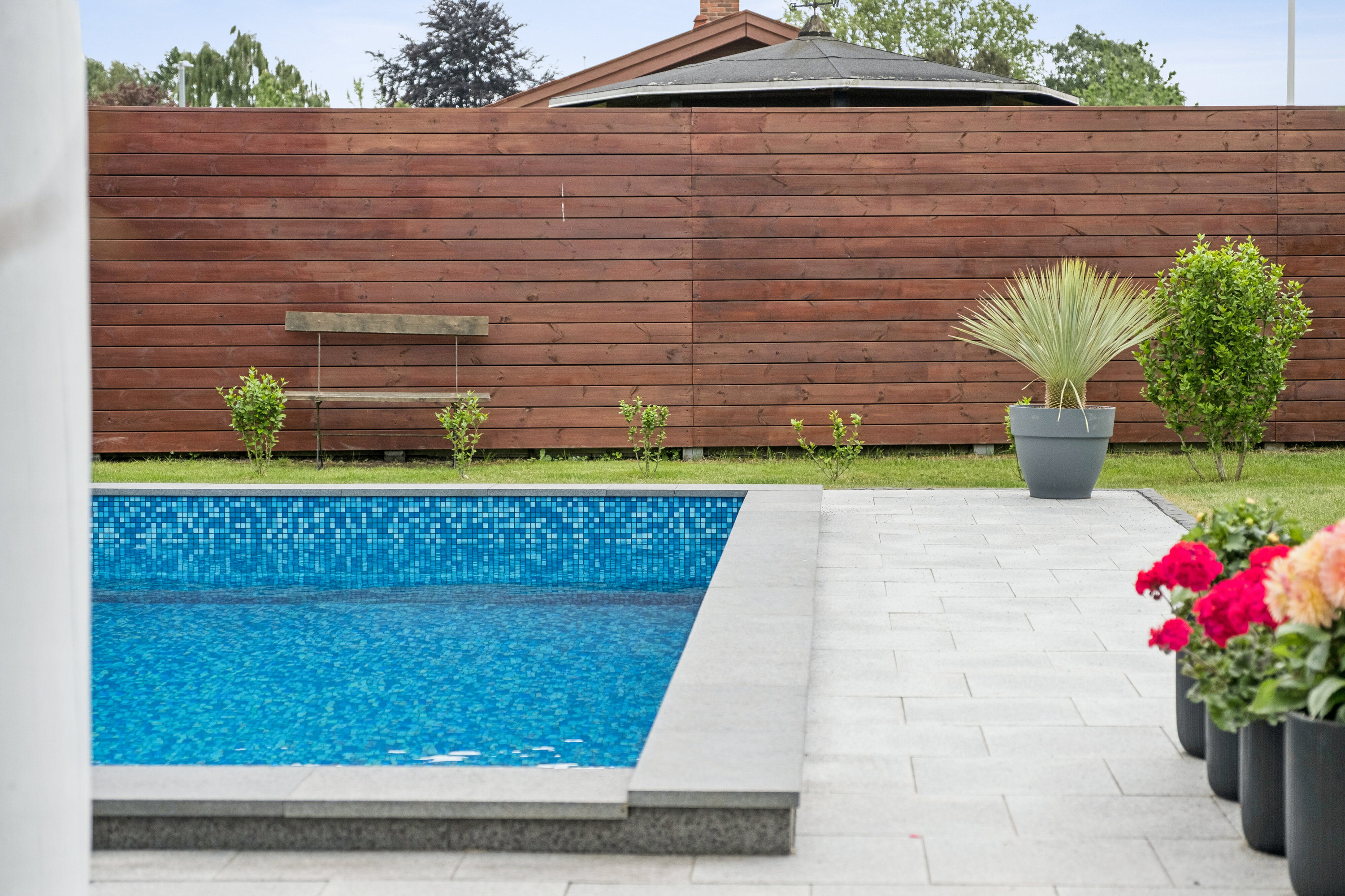 Fremhævet swimmingpool billede i fuldskærmstilstand. Billede af Vestervej 6, Fensmark, 4684 Holmegaard