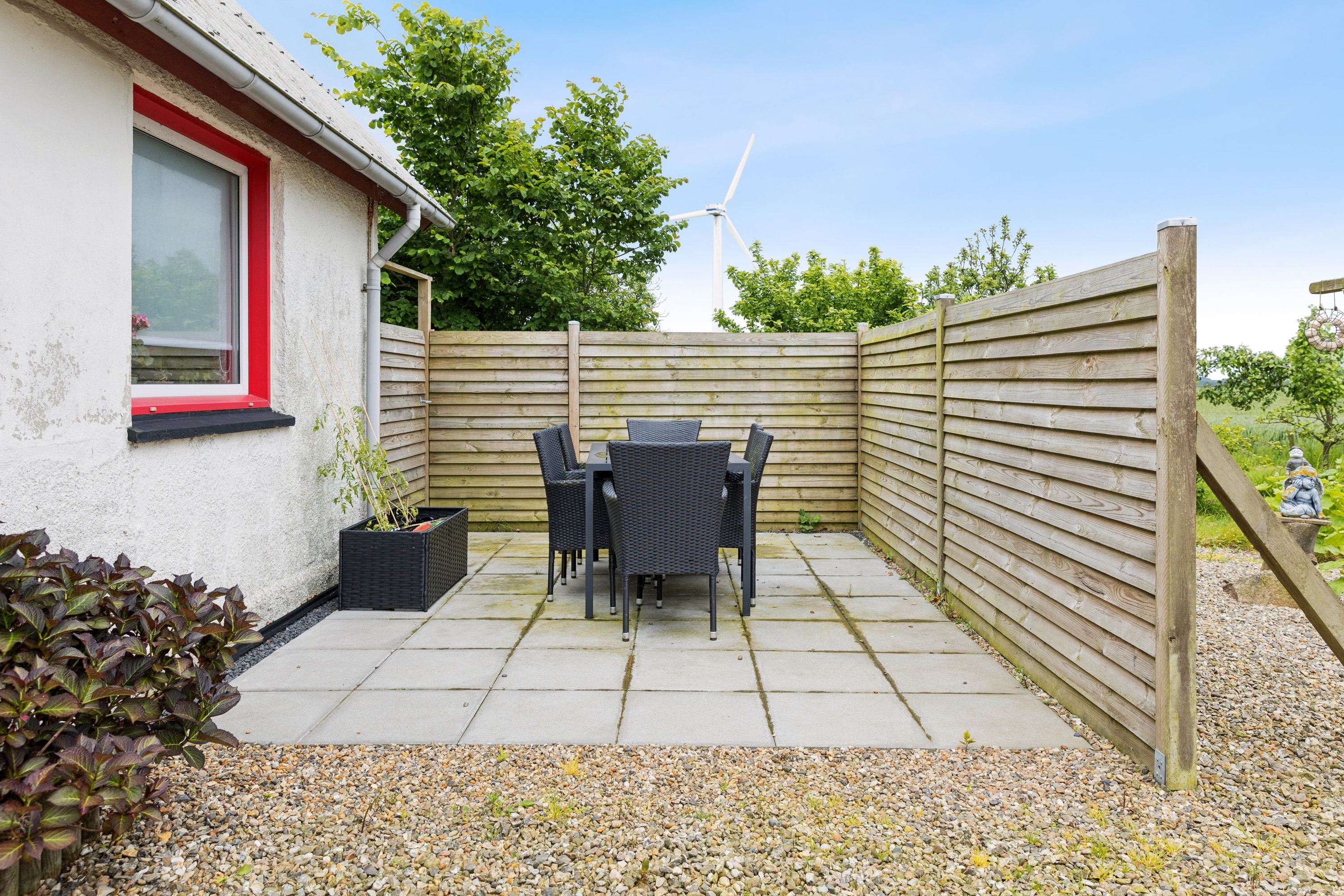 Fremhævet terrasse billede i fuldskærmstilstand. Billede af Højvej 16, Tæbring, 7900 Nykøbing M