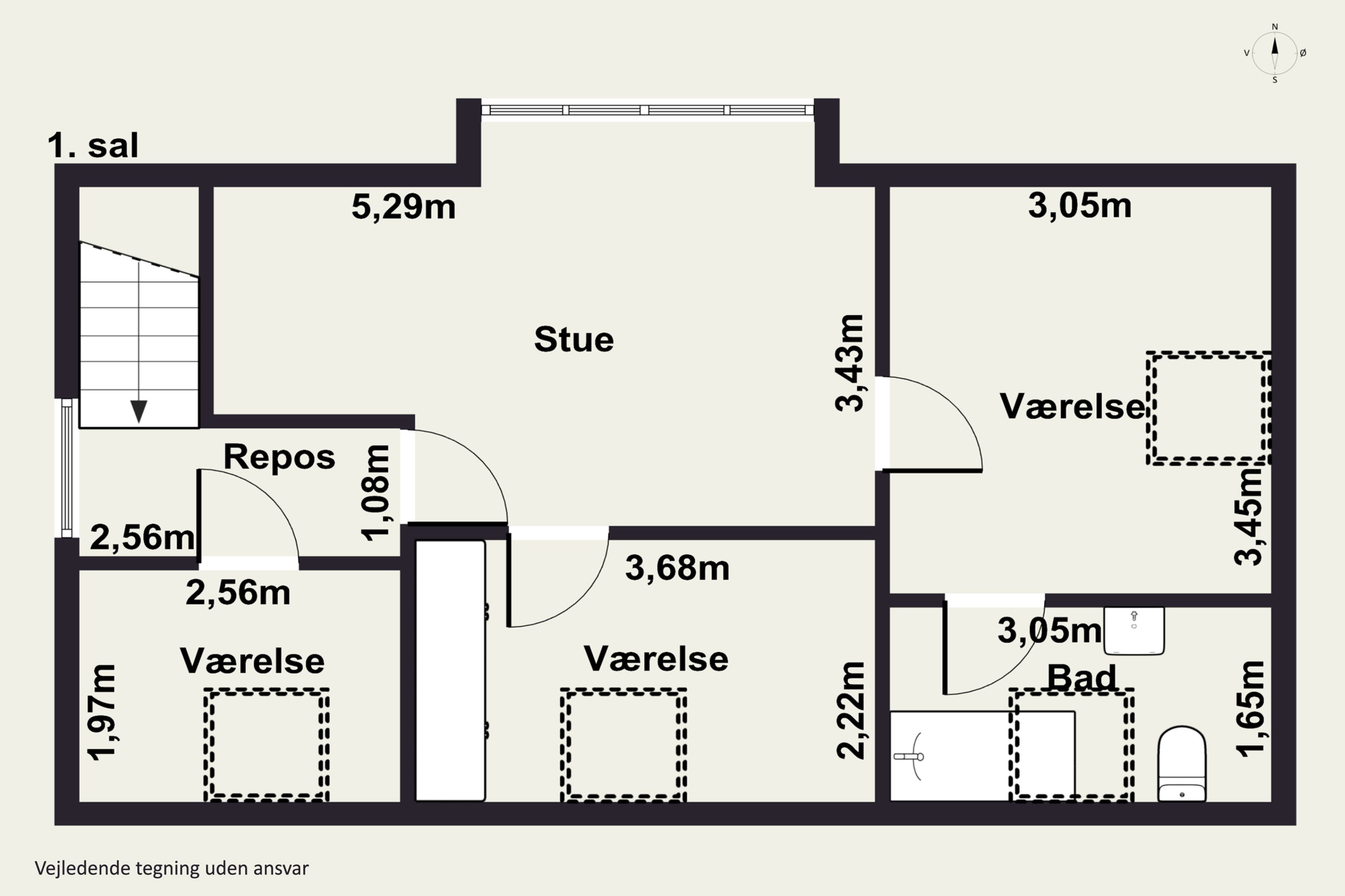Plantegninger billede af Nisset Bygade 15, 8632 Lemming
