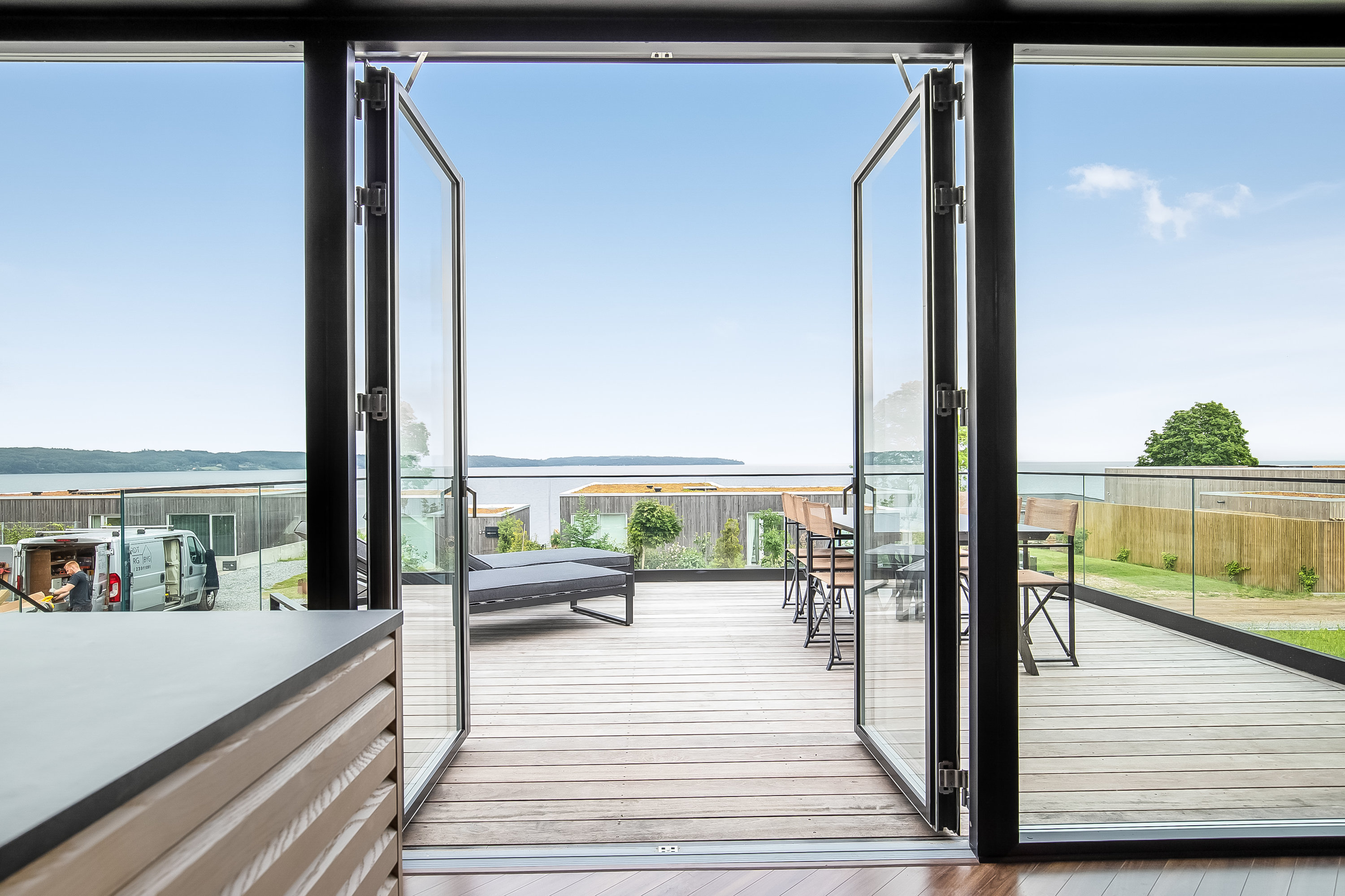 Fremhævet terrasse billede i fuldskærmstilstand. Billede af Duevej 15B, Mørkholt, 7080 Børkop