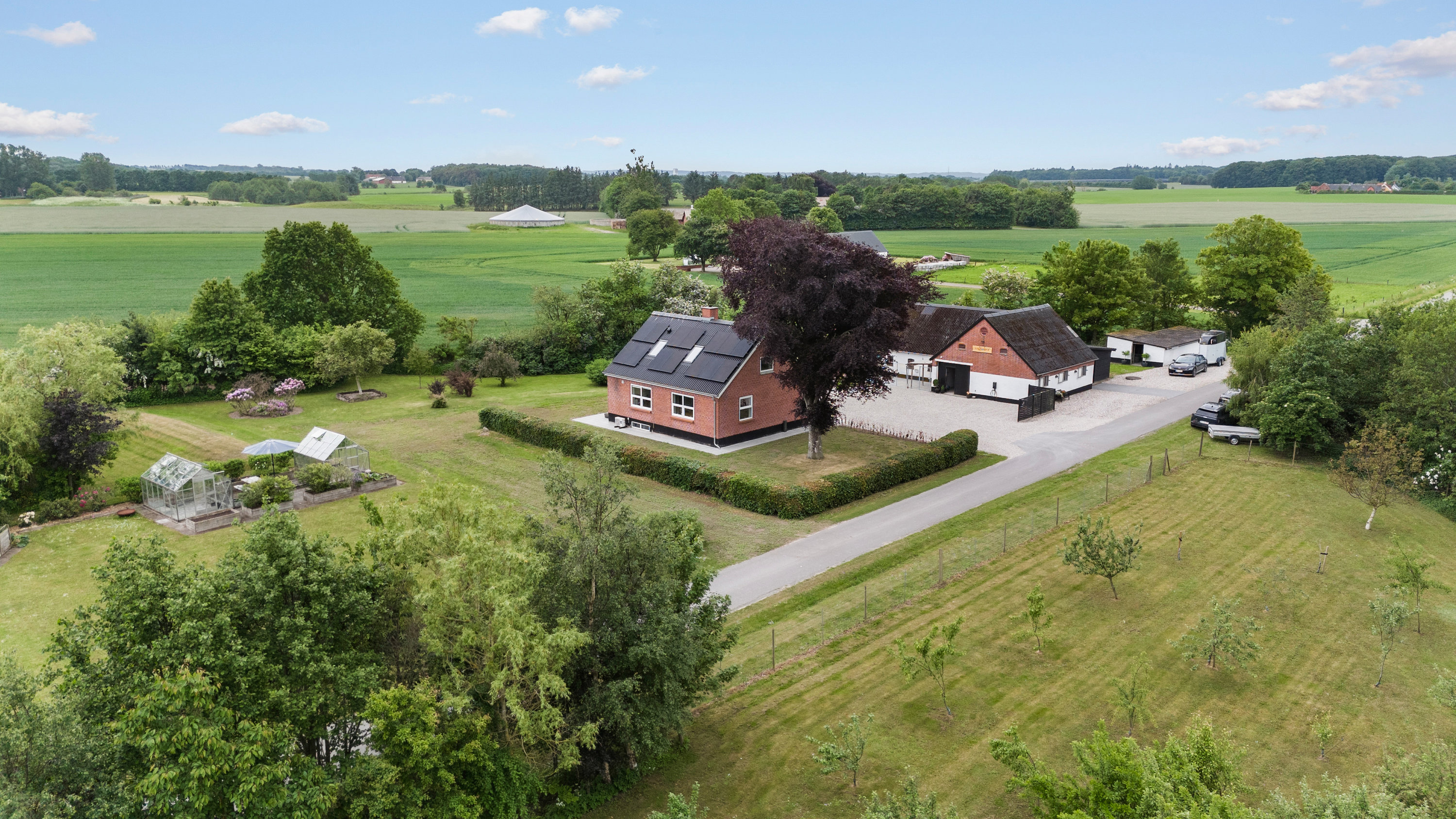 Fremhævet luftfoto billede i fuldskærmstilstand. Billede af Svangenvej 5, 9300 Sæby