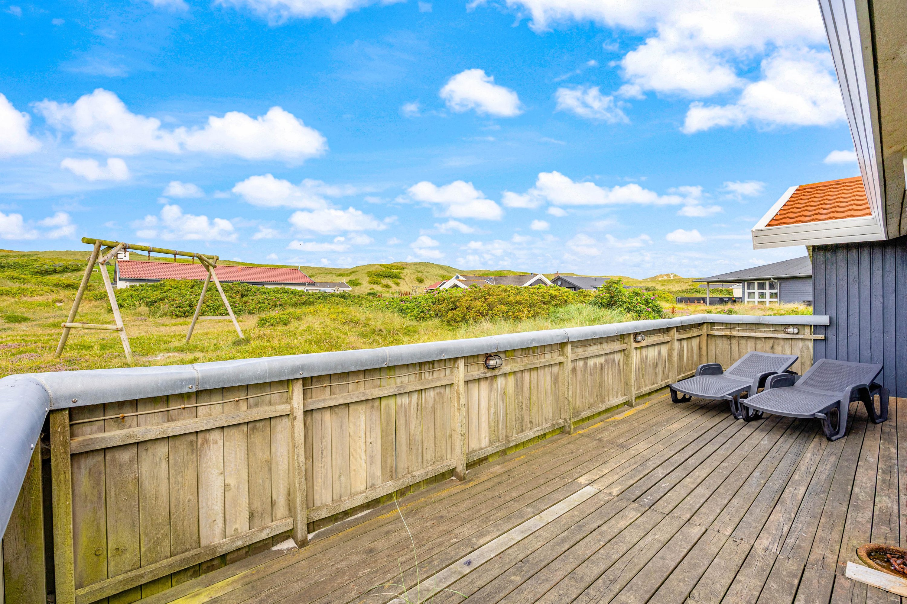 Fremhævet terrasse billede i fuldskærmstilstand. Billede af Bjerregårdsvej 404, Bjerregaard, 6960 Hvide Sande