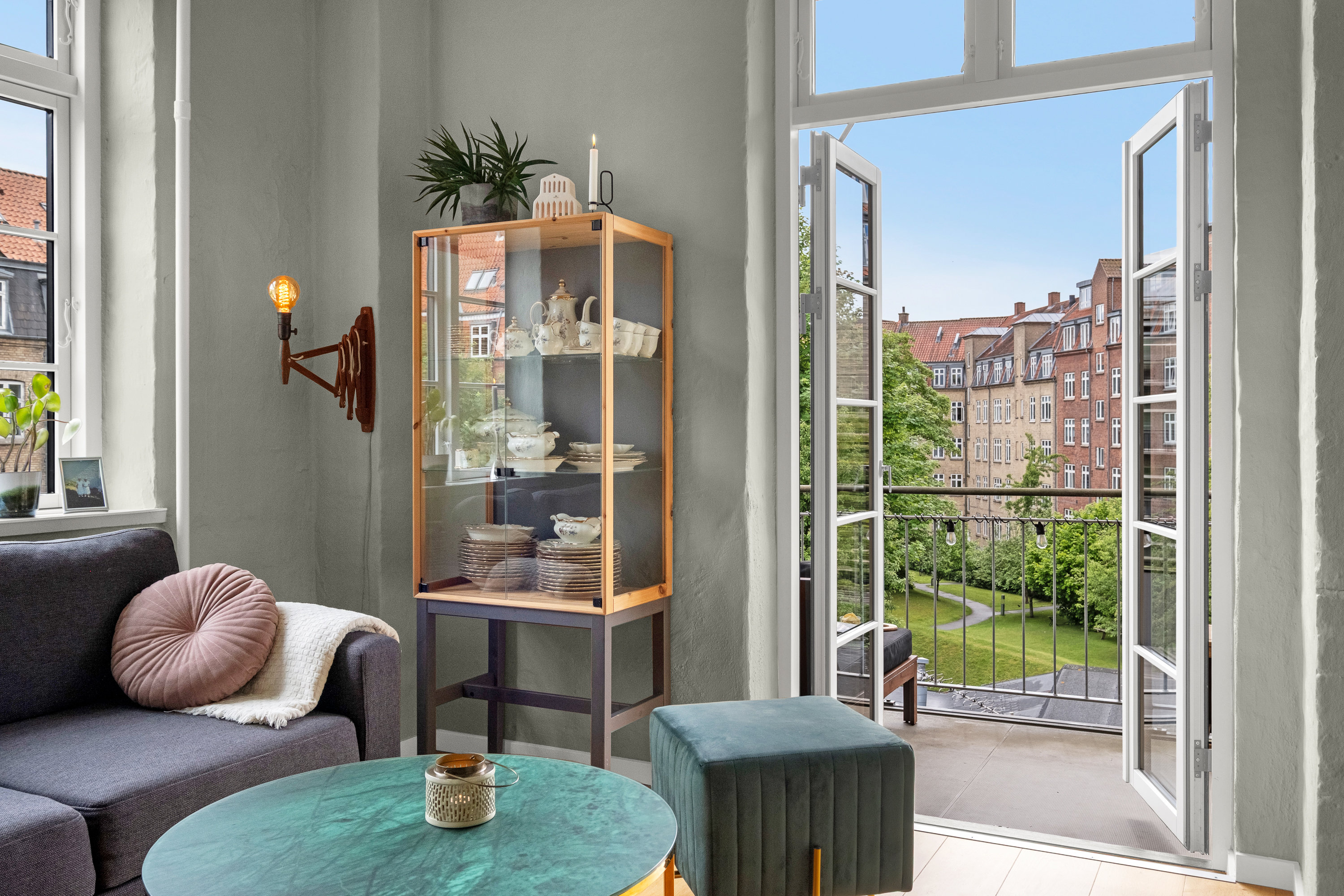 Fremhævet stue billede i fuldskærmstilstand. Billede af Grønnegade 77D, 3. th., 8000 Aarhus C