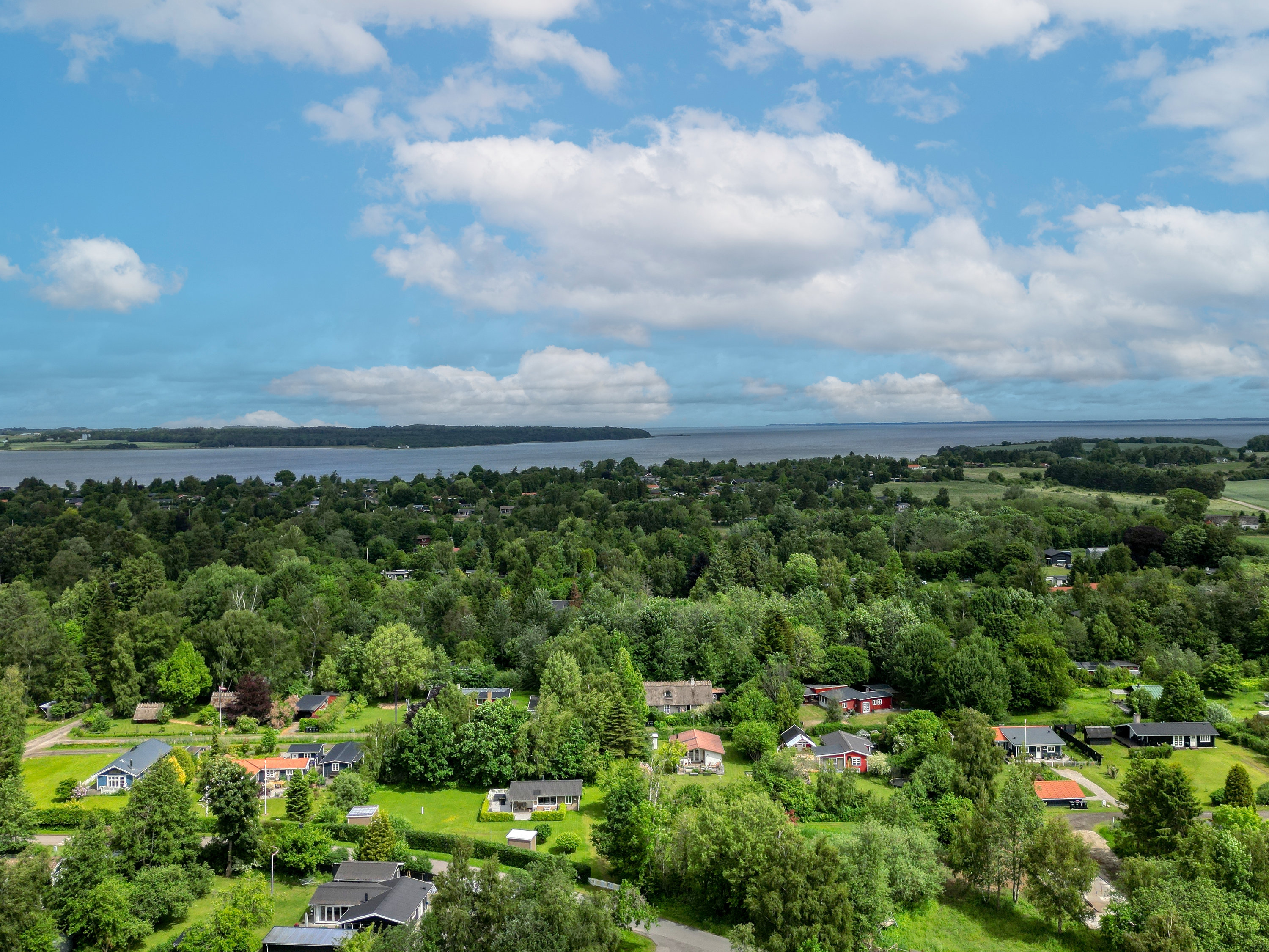 Fremhævet luftfoto billede i fuldskærmstilstand. Billede af Jasmingangen 5, Kisserup, 4300 Holbæk