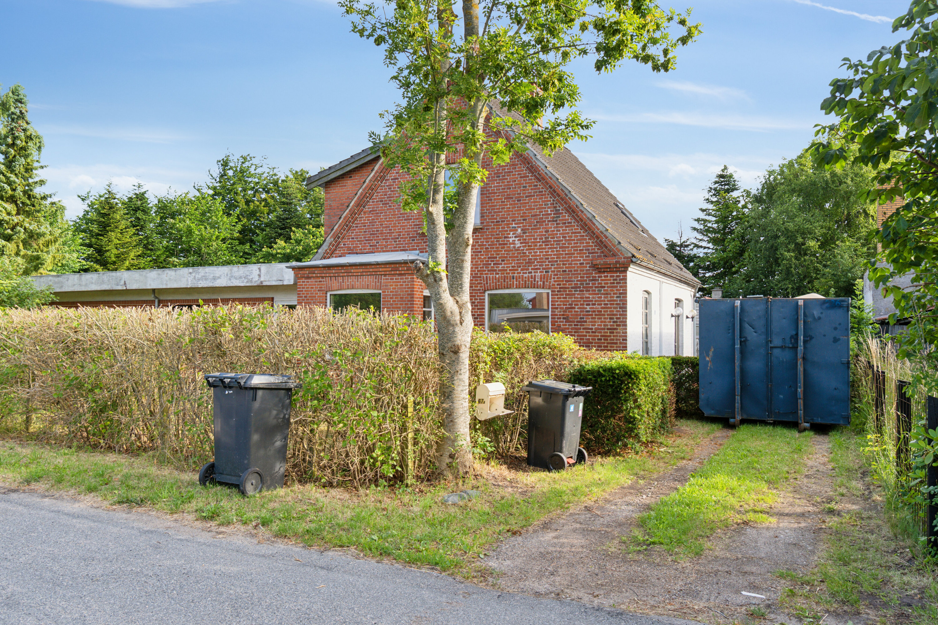 Fremhævet set fra vejen billede i fuldskærmstilstand. Billede af Flinterupvej 67A, 4480 Store Fuglede