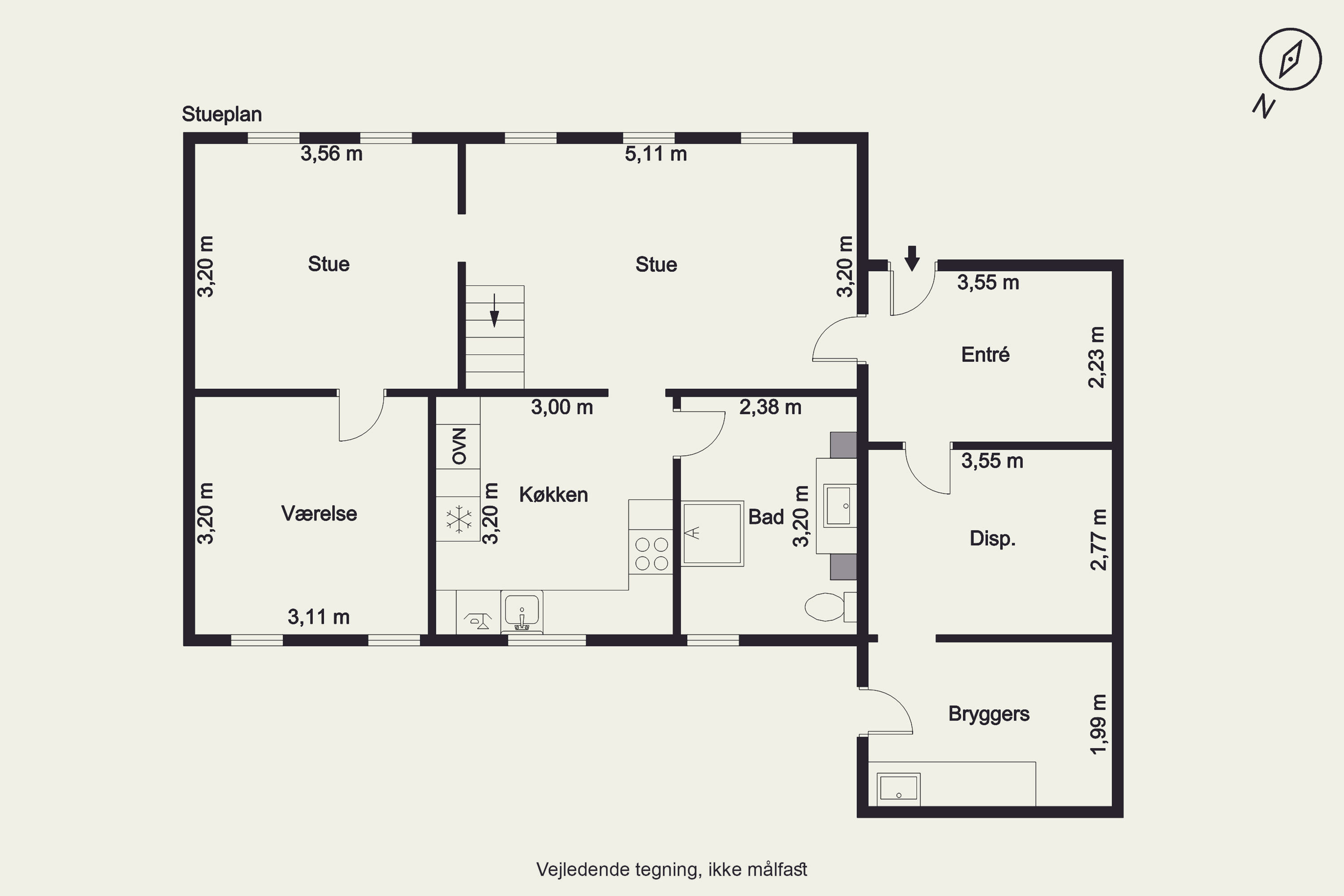 Plantegninger billede af Korsholmvej 9, Korsholm, 9690 Fjerritslev