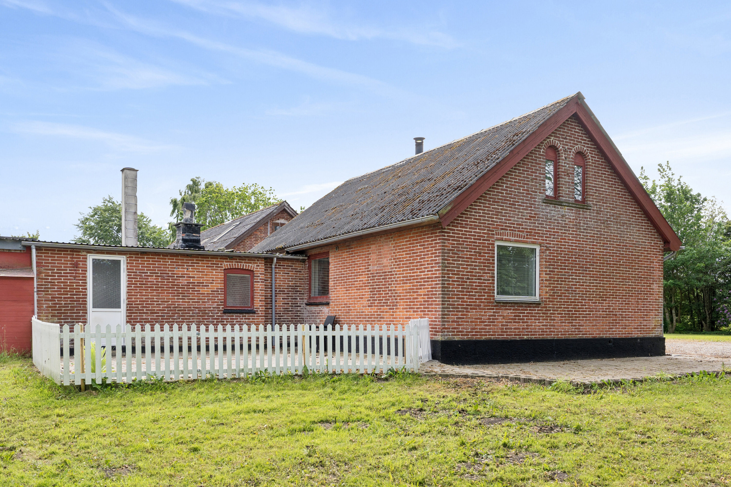 Fremhævet set fra haven billede i fuldskærmstilstand. Billede af Nørskovlundvej 57, Illerhuse, 8643 Ans By