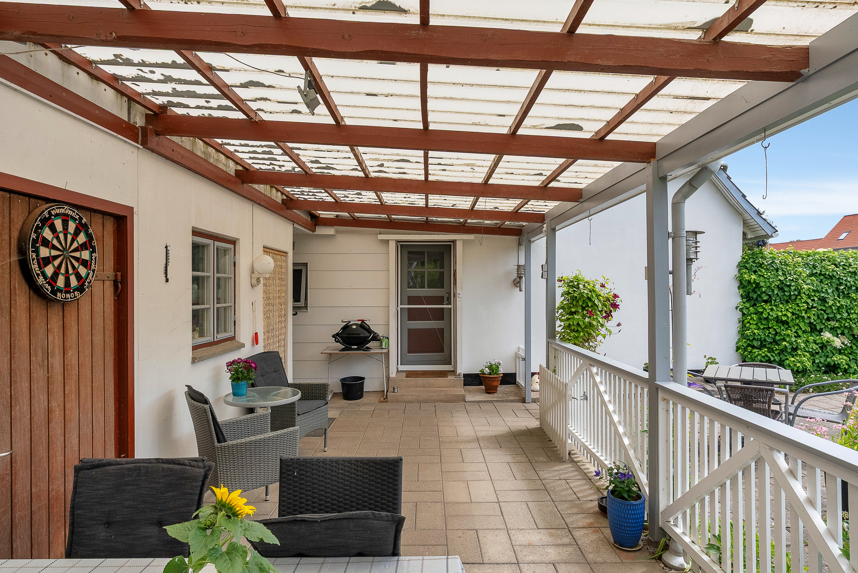 Fremhævet terrasse billede i fuldskærmstilstand. Billede af Nørreballevej 3, Horne, 5600 Faaborg