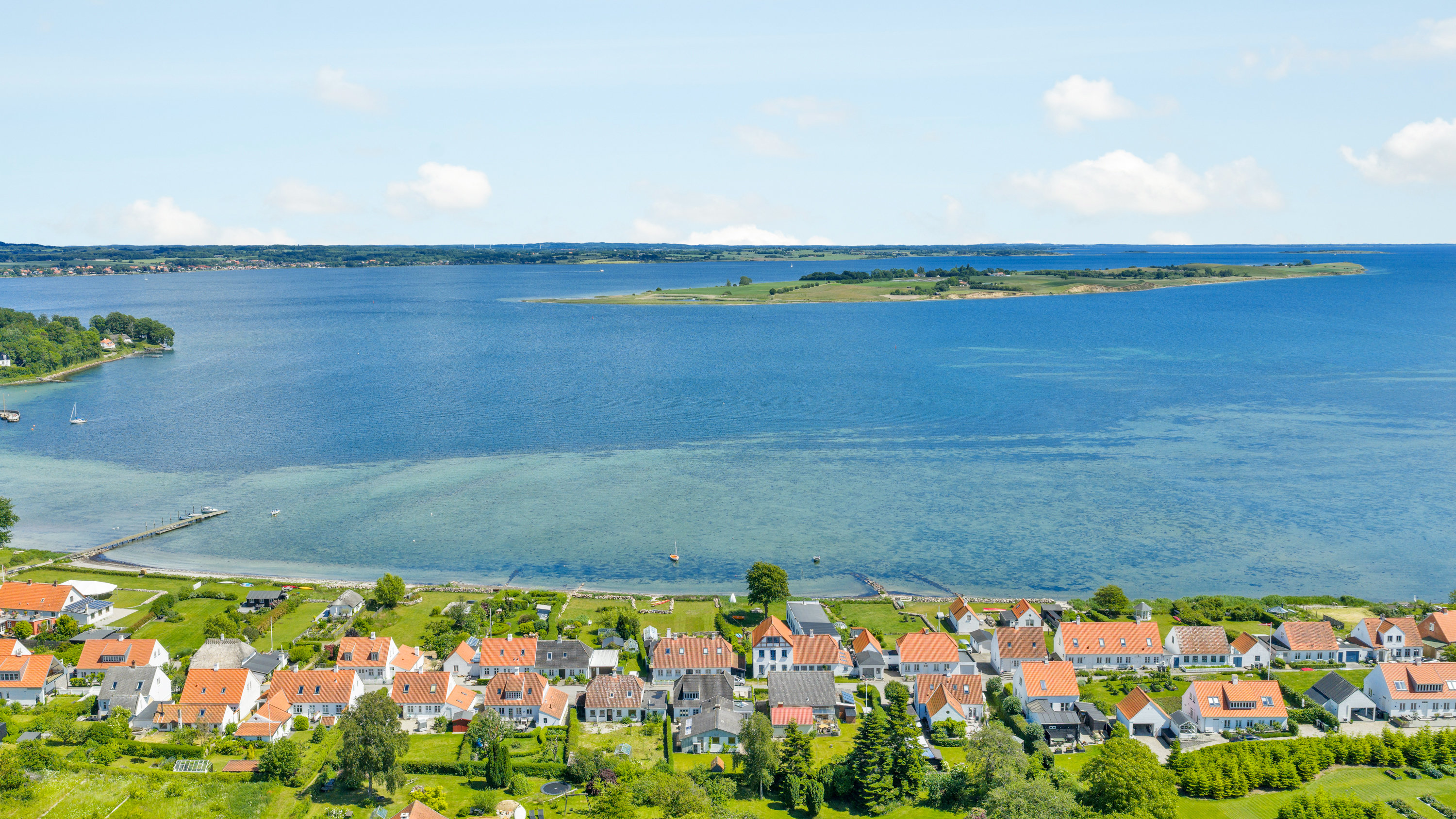 Fremhævet luftfoto billede i fuldskærmstilstand. Billede af Fiskervænget 18, Dyreborg, 5600 Faaborg