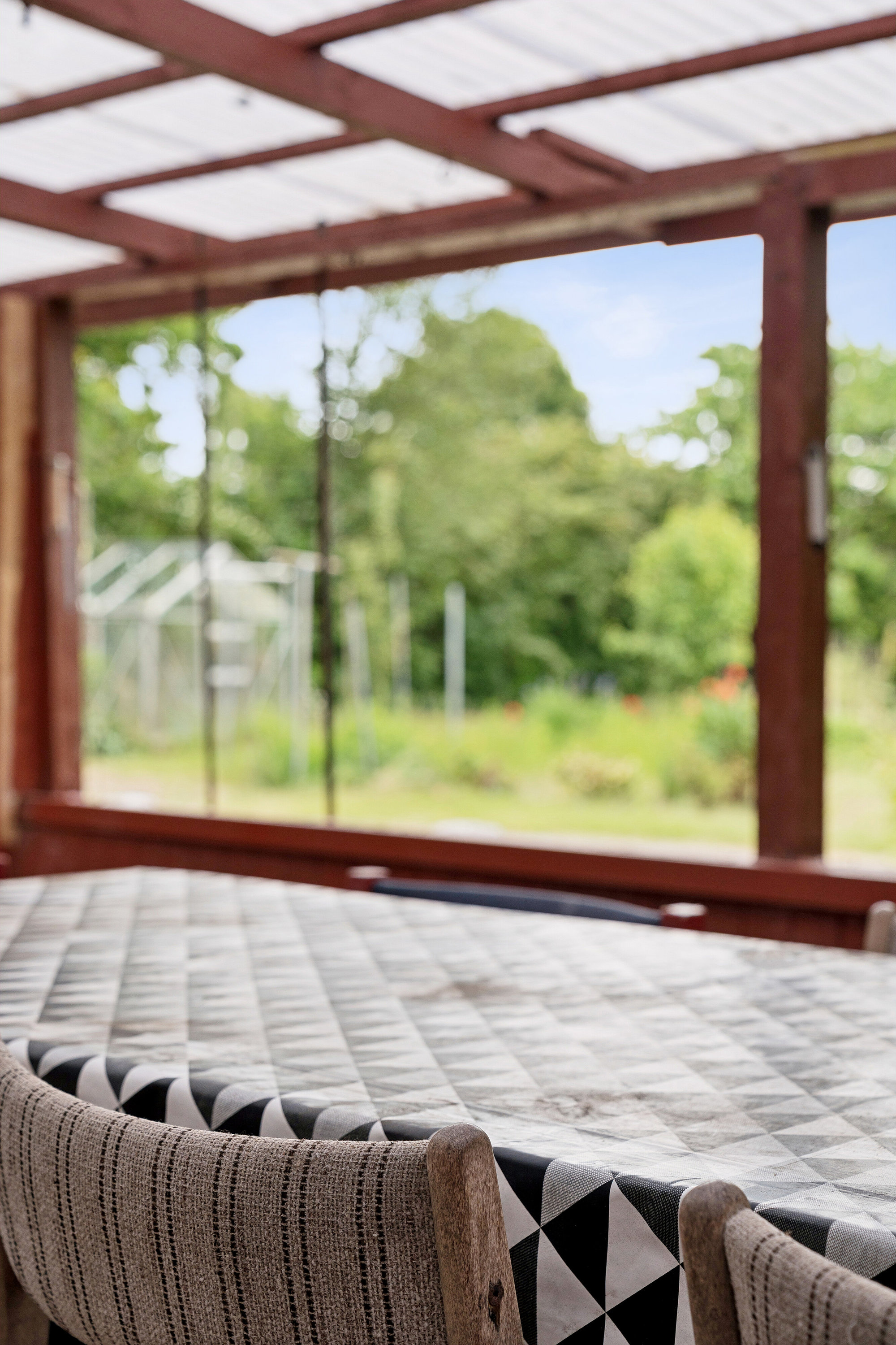Fremhævet overdækket terrasse billede i fuldskærmstilstand. Billede af Skjoldbjergvej 41, 6623 Vorbasse
